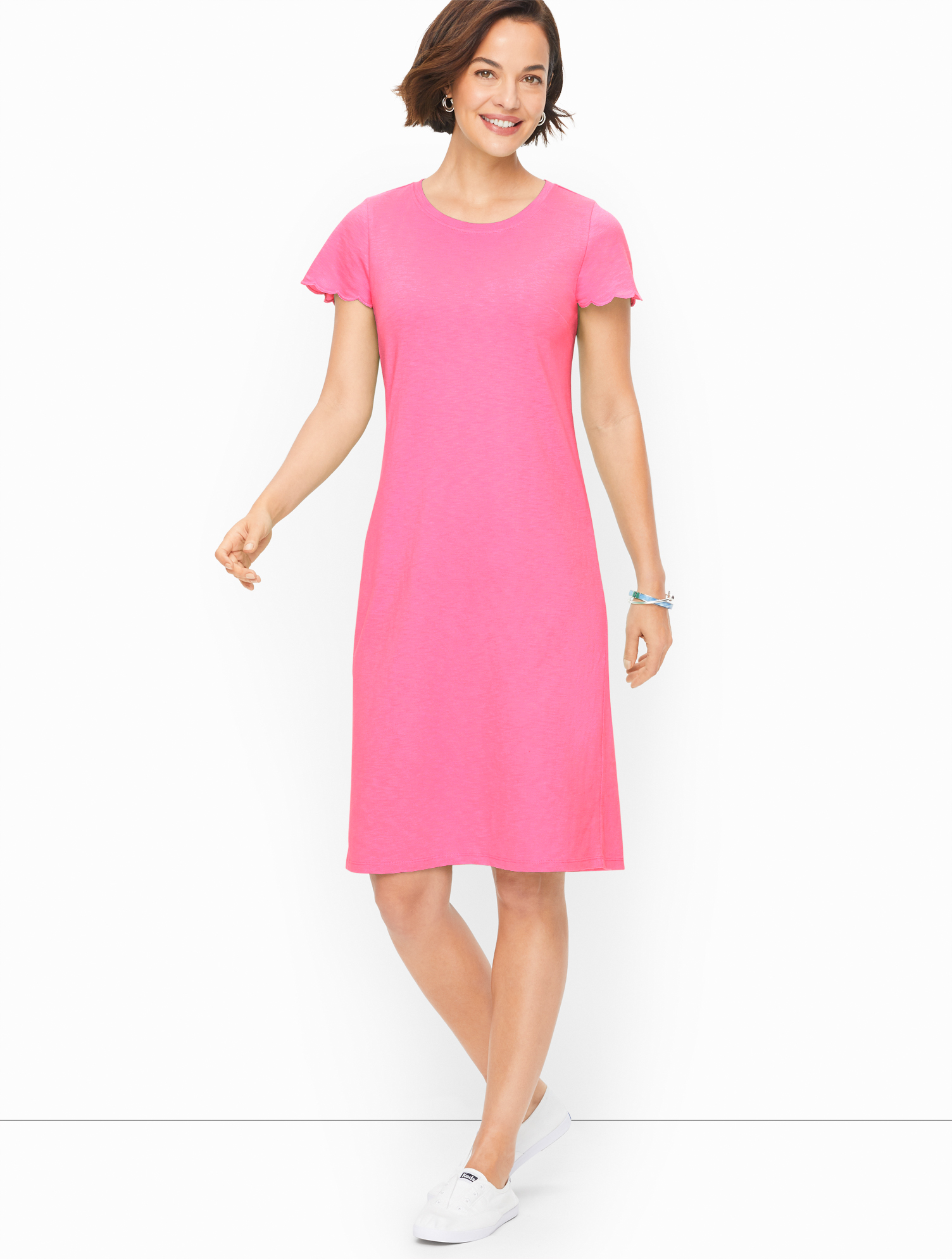 Slub Knit Shift Dress | Talbots
