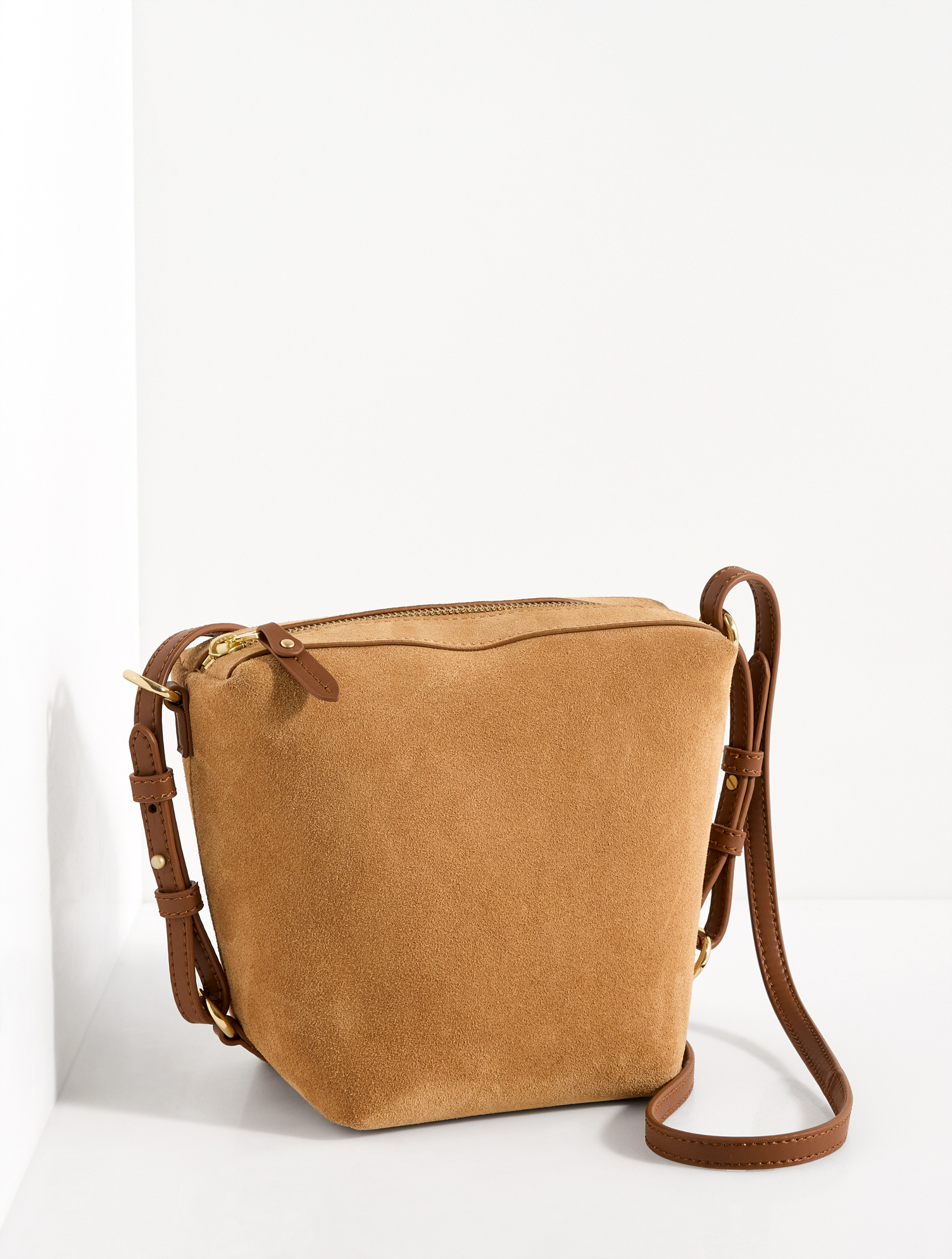 Riley Suede Crossbody Bag