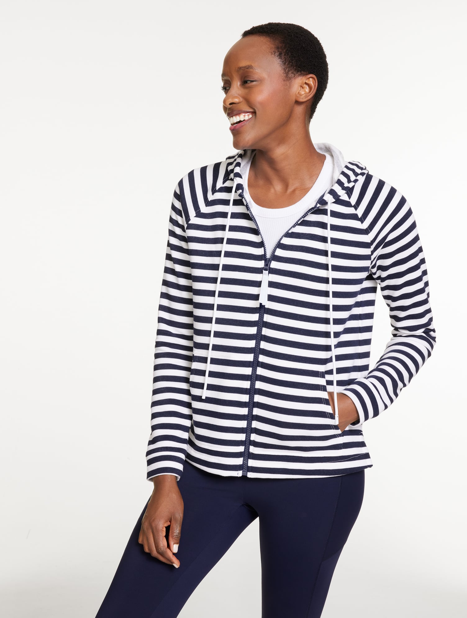 Coolmax® Open Stitch Half-Zip Sweater - Marl | Talbots