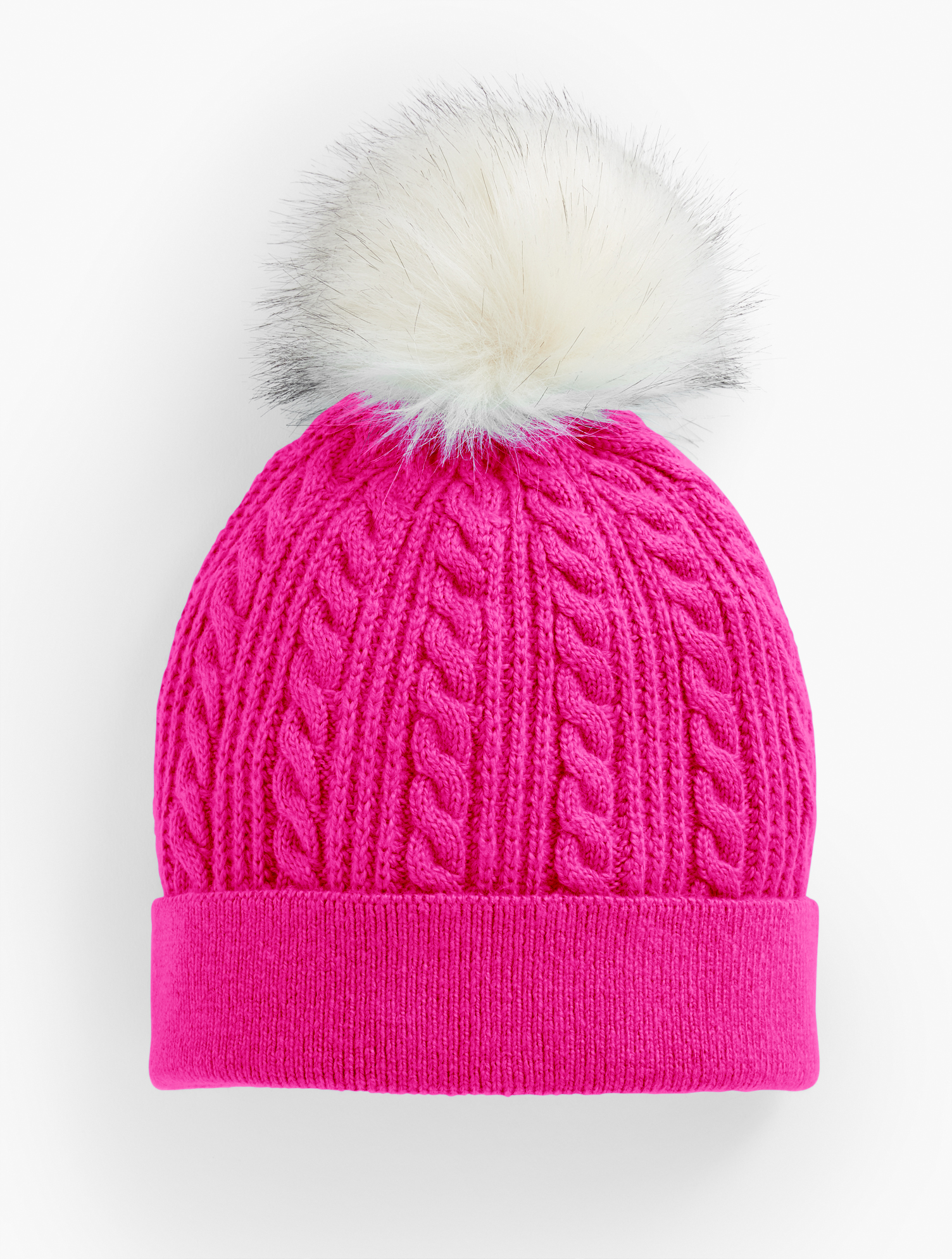 Cable Knit Beanie | Talbots display picture 3