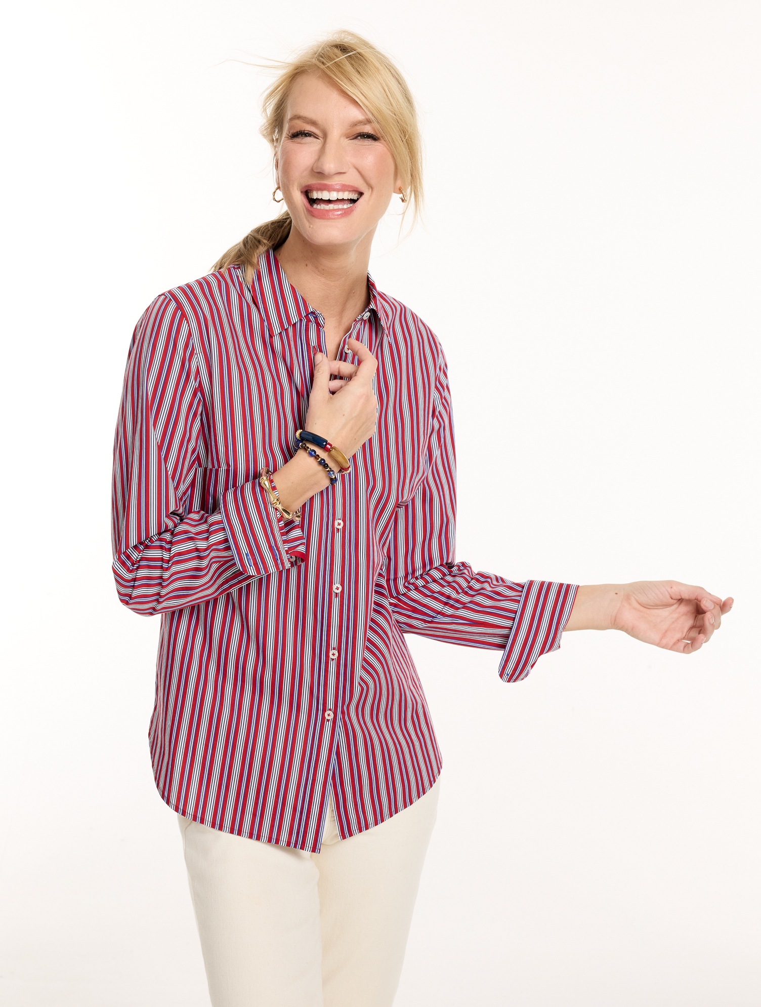 Modern Classic Shirt - Dolly Stripe