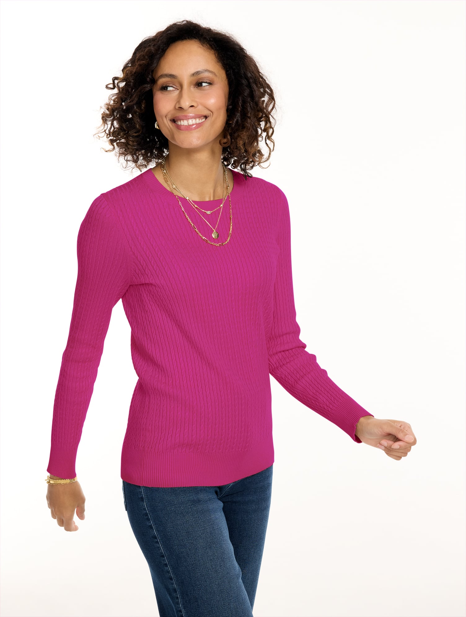 Micro Cable Sweater - thumbnail 7