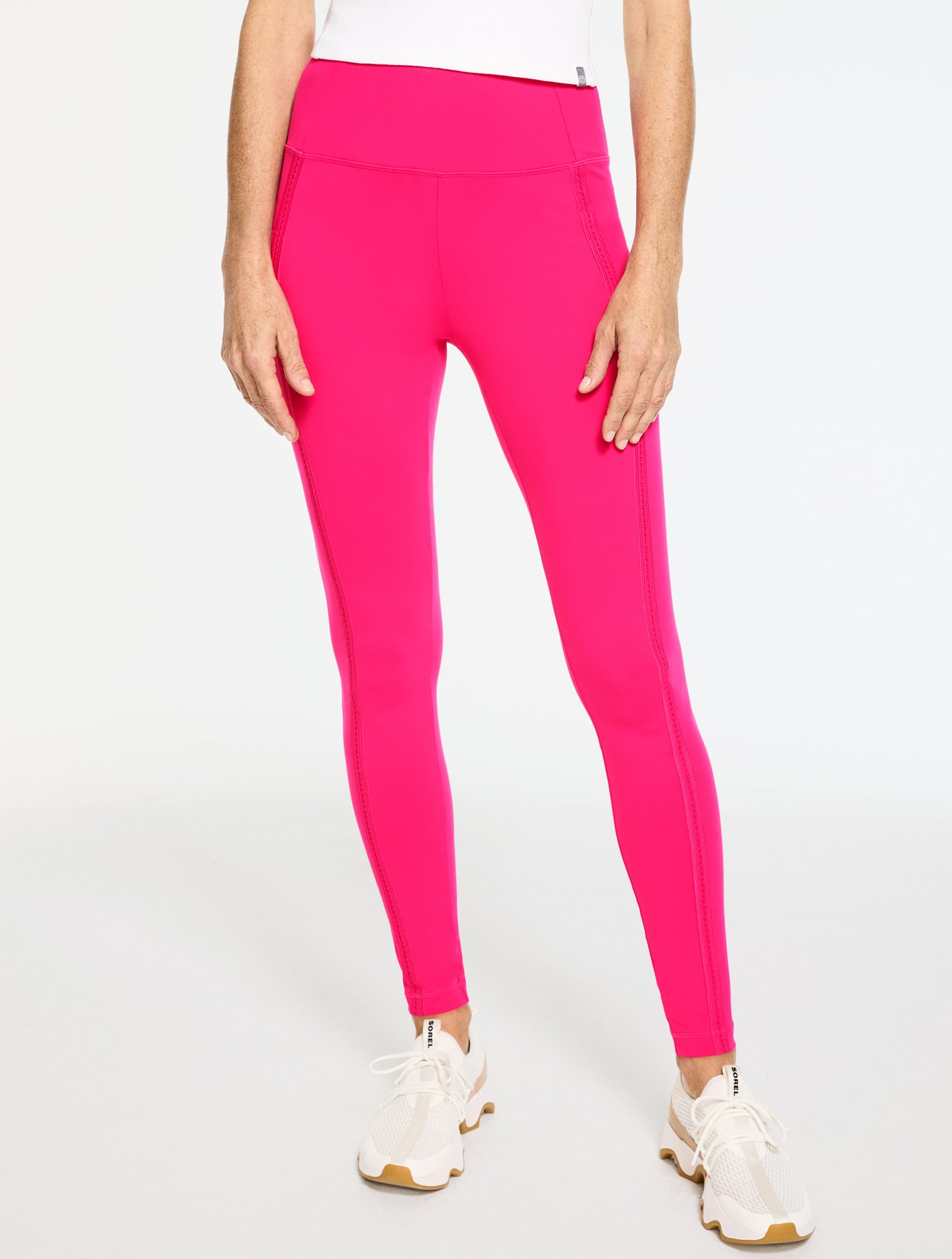 Performance Compression Leggings - Picot Trim
