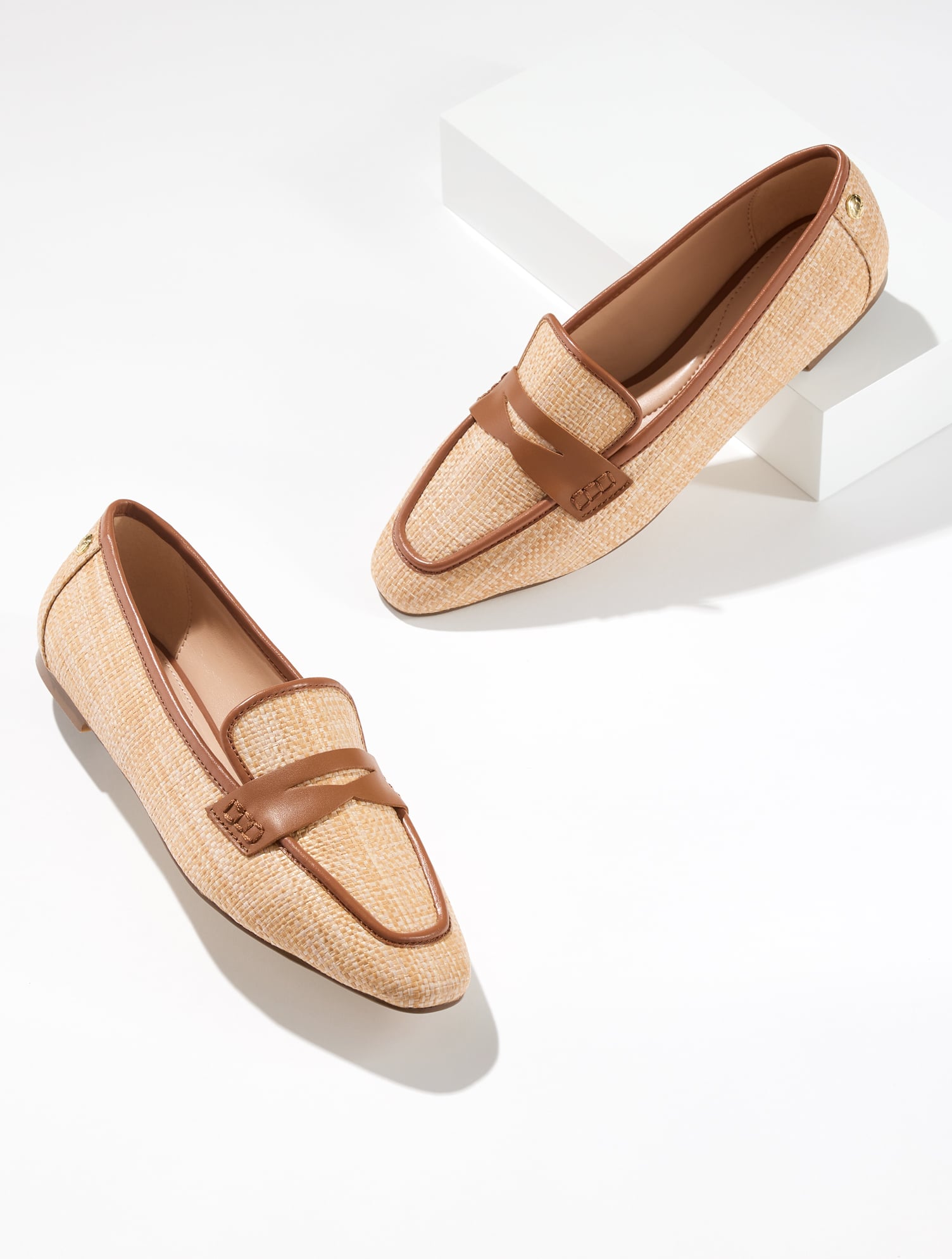 Erin Straw Raffia Loafers - Natural