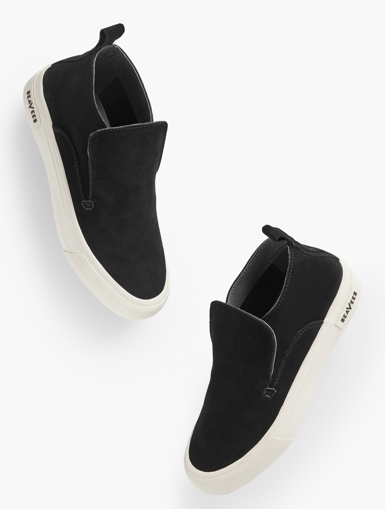 Talbots Seaveesâ¢ Huntington Middie Suede Sneakers - Black - 8 1/2 M
