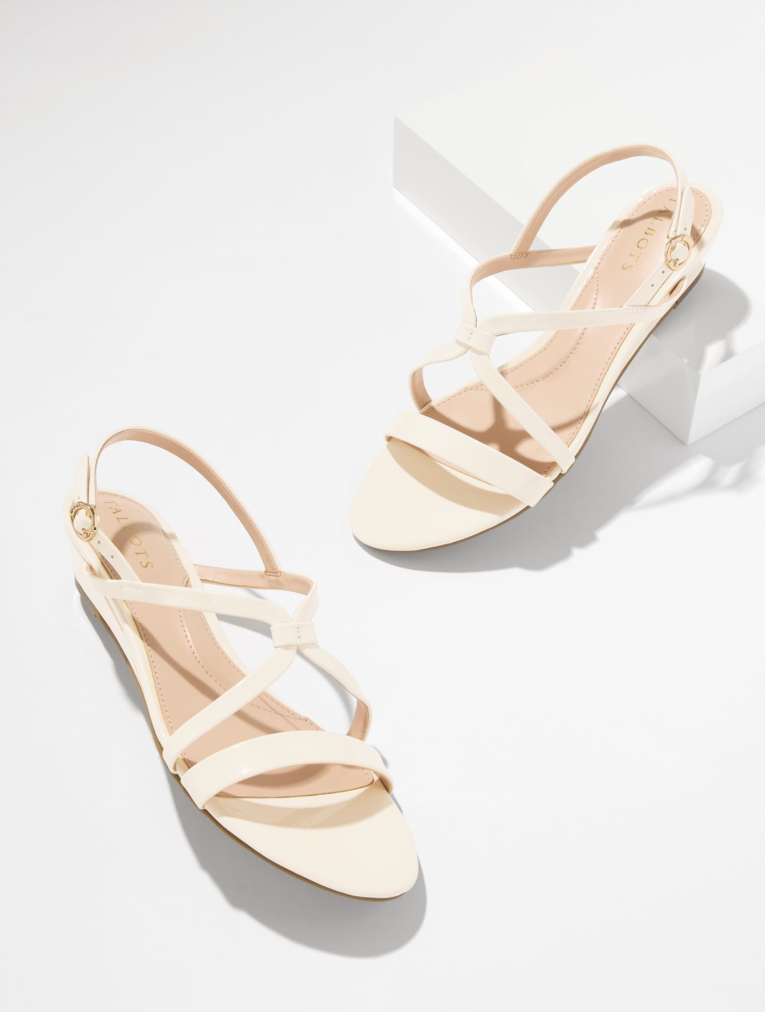 Capri Patent Leather Wedge Sandals - thumbnail 5