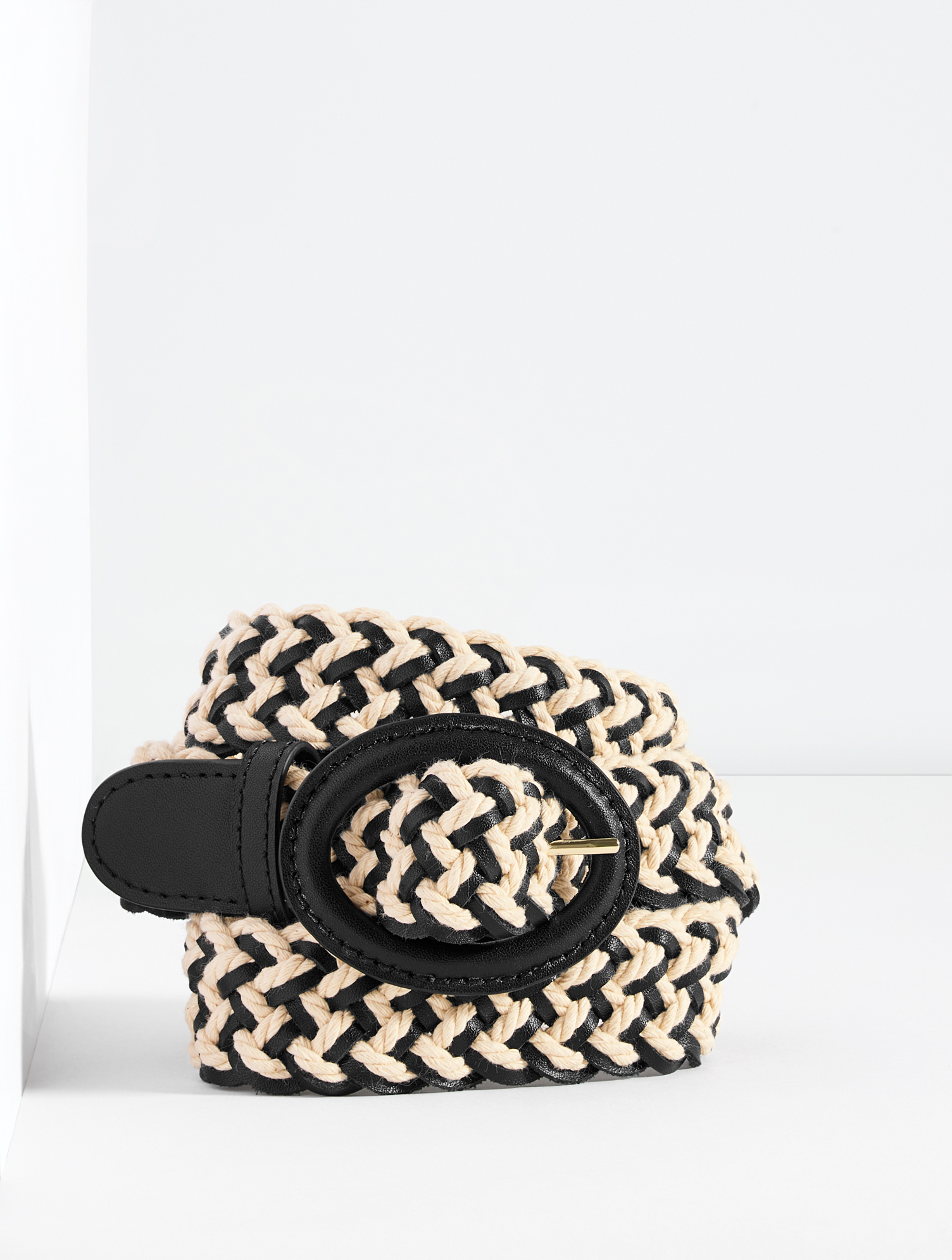 Leather Braided Rope Belt
