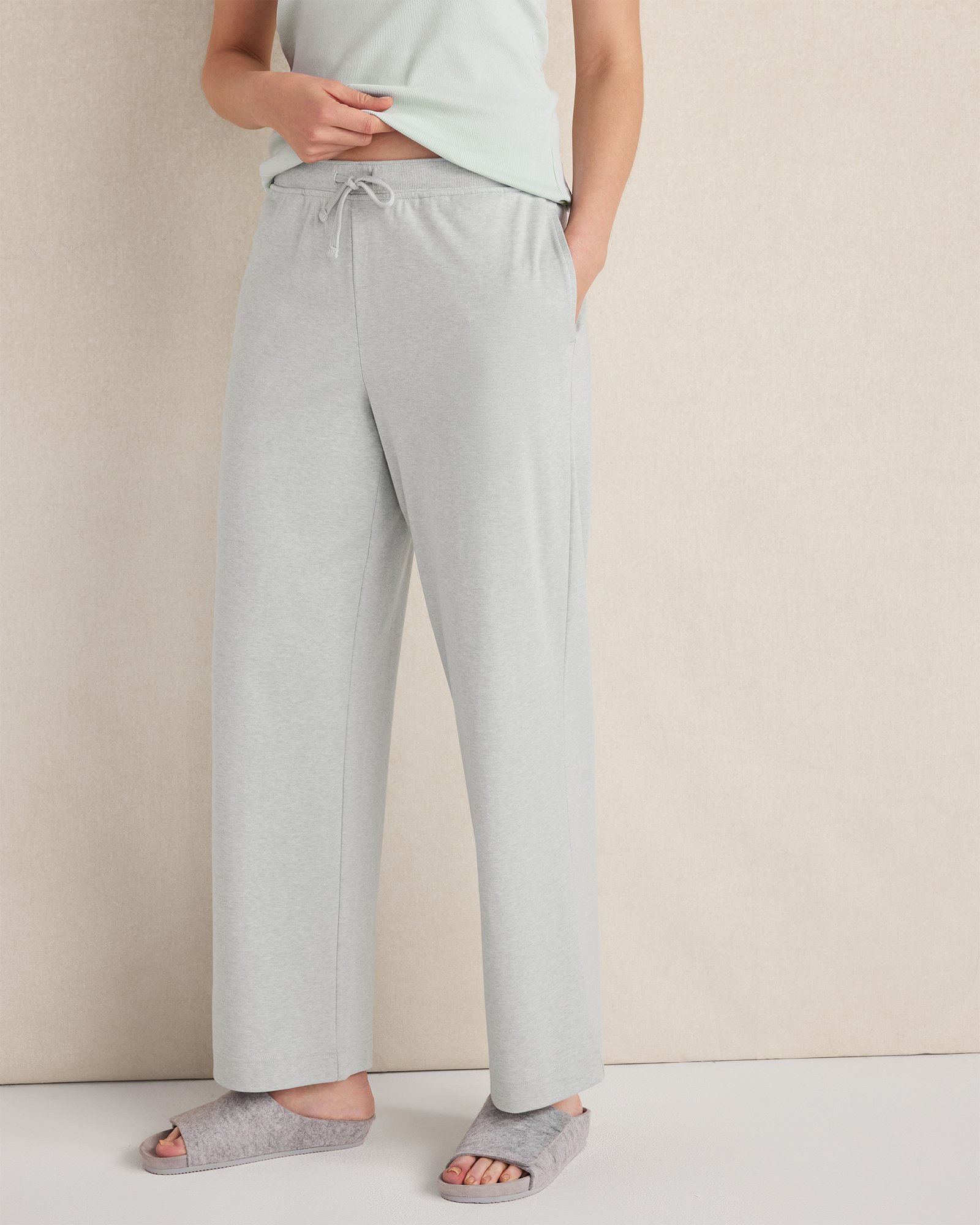 Botanical-Dyed Organic Cotton Interlock Pants