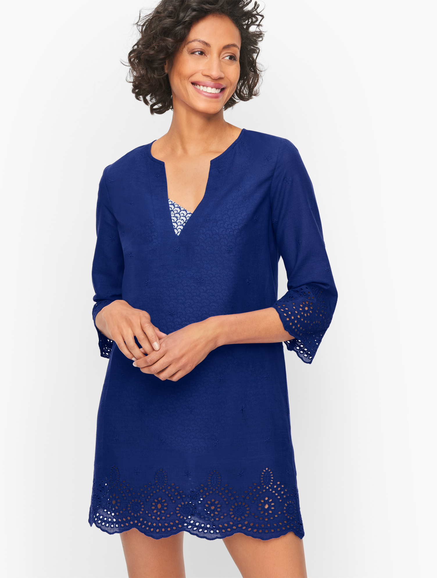 Miraclesuit Â® Eyelet Tunic - Ink - Small Talbots