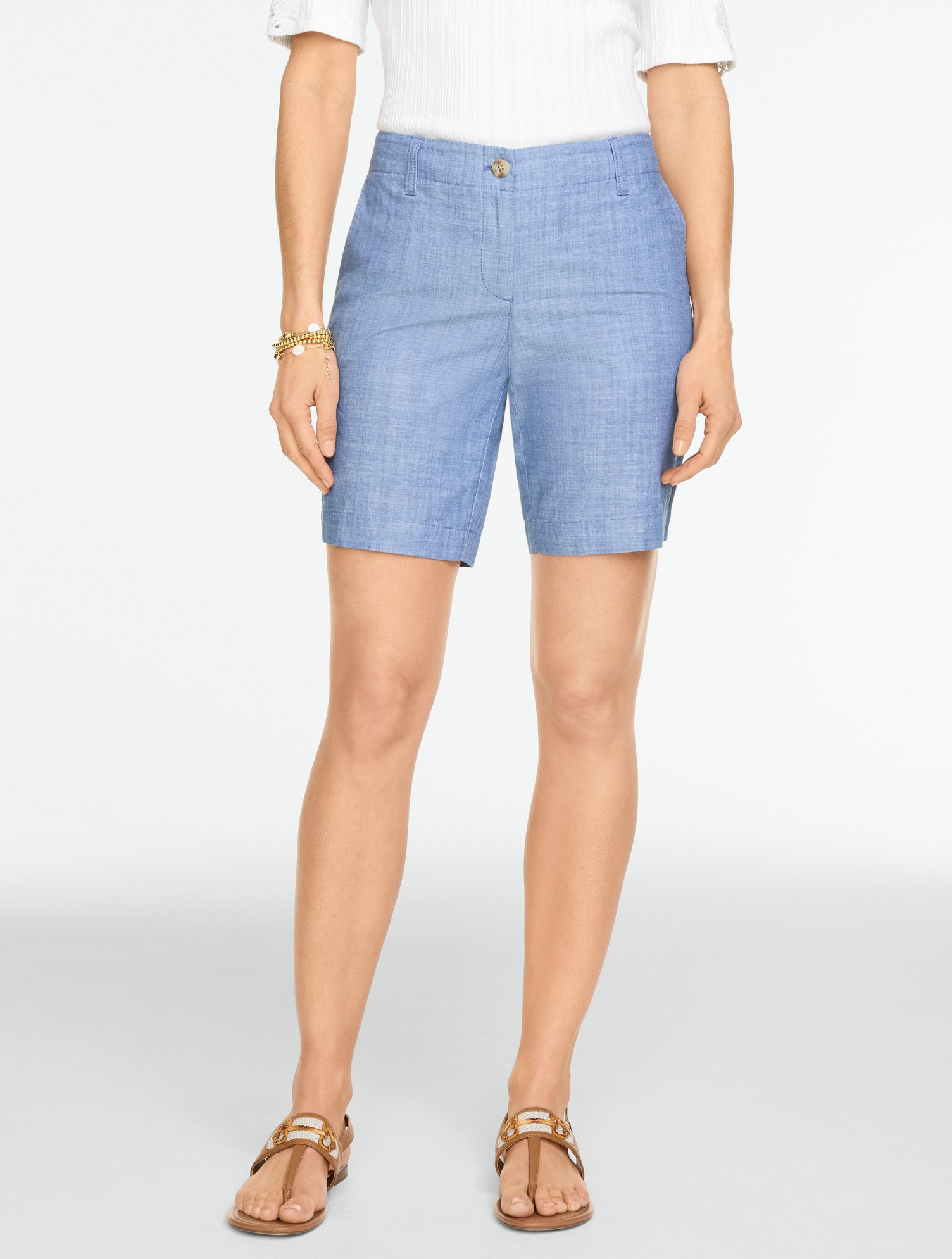 Relaxed Chino Shorts - Chambray