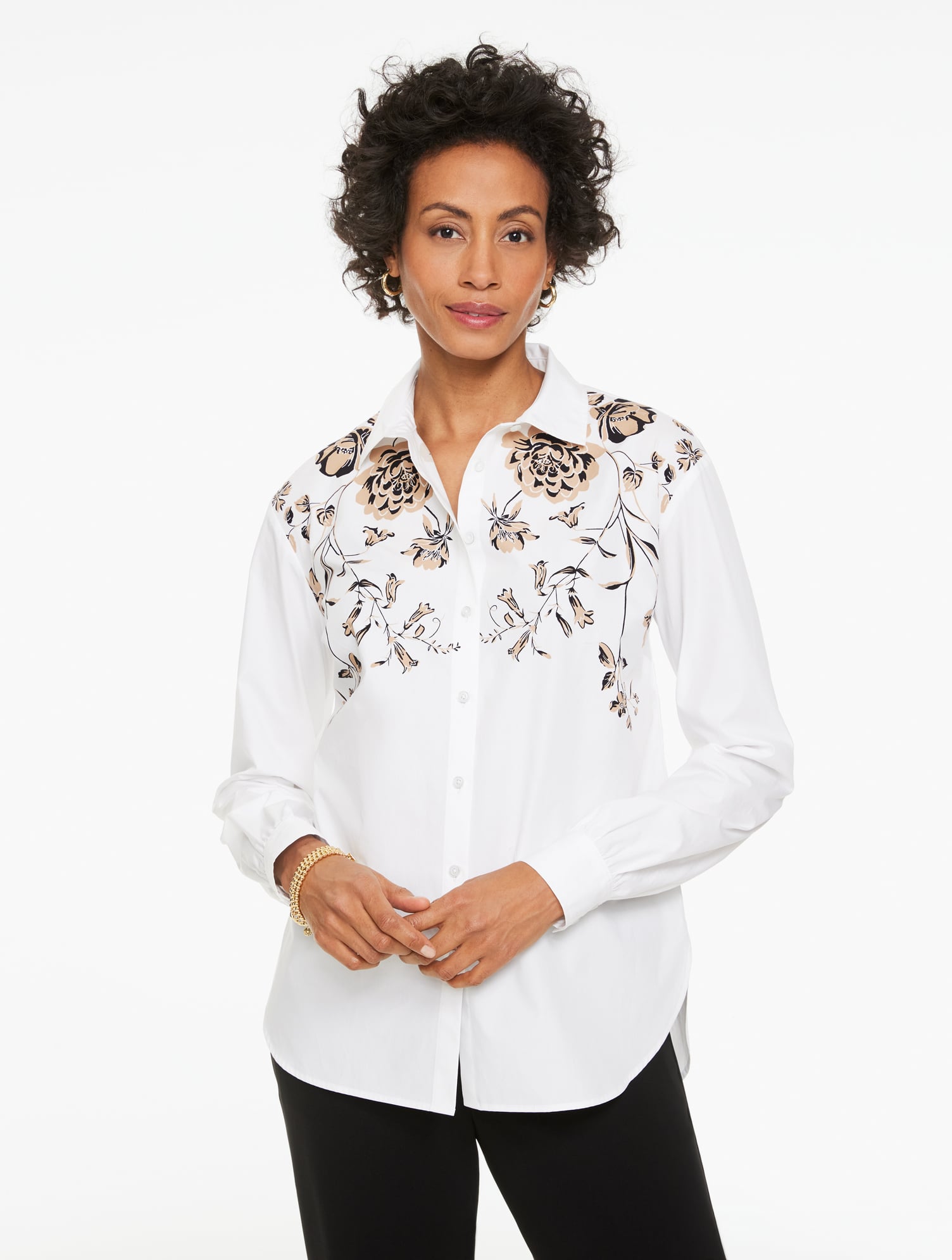 Poplin Shirt - Elegant Floral | Talbots