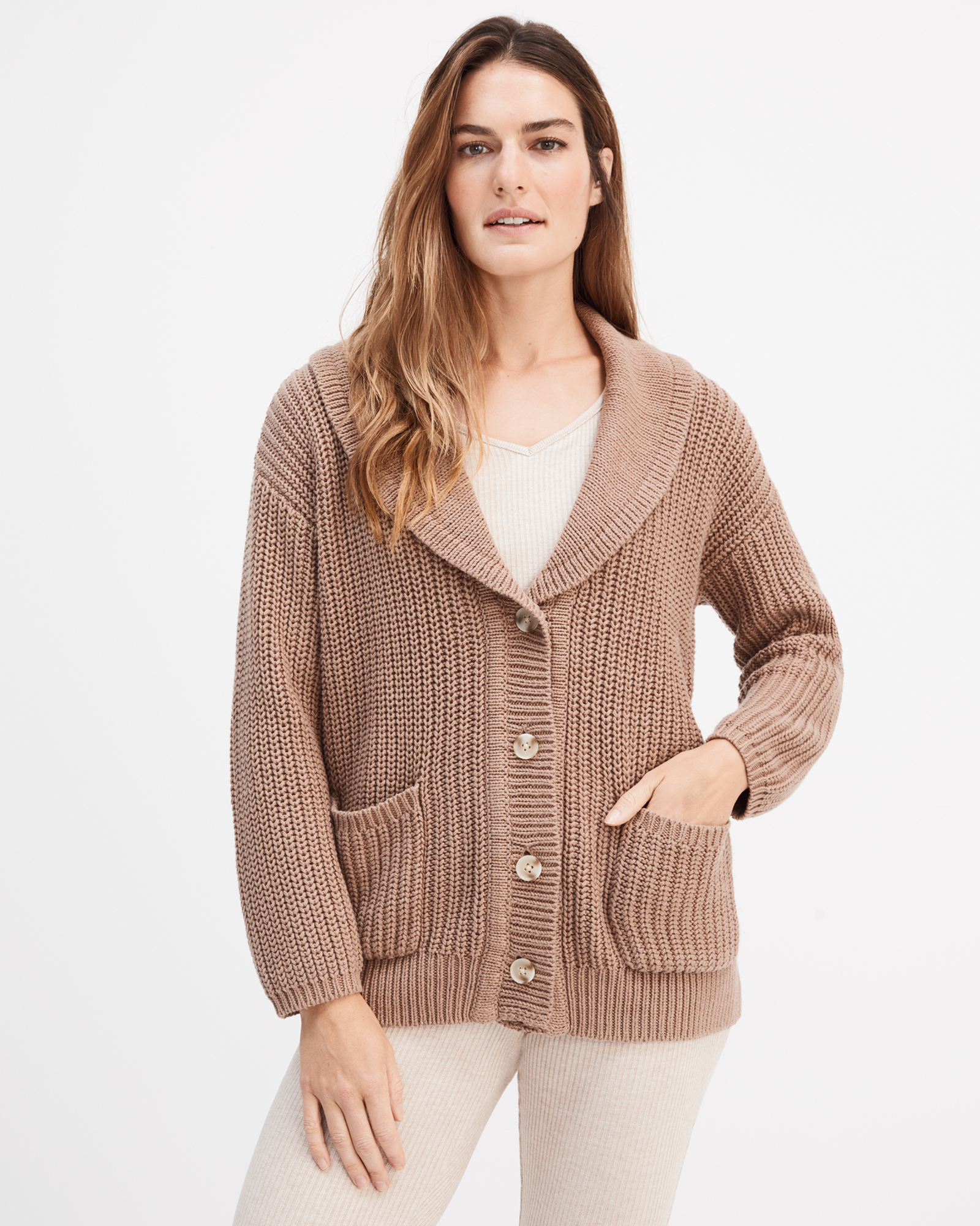 Shawl Collar Cardigan | Haven Well Within display picture 1
