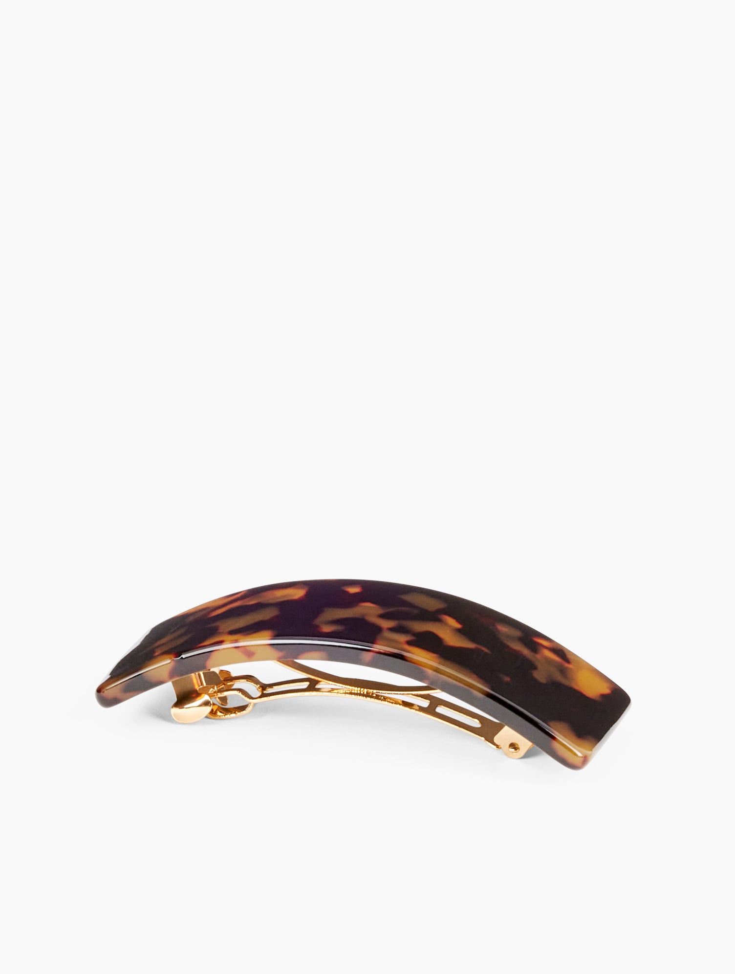 Tortoiseshell Wide Barrette - Caramel TortGold - 001 Talbots 25$