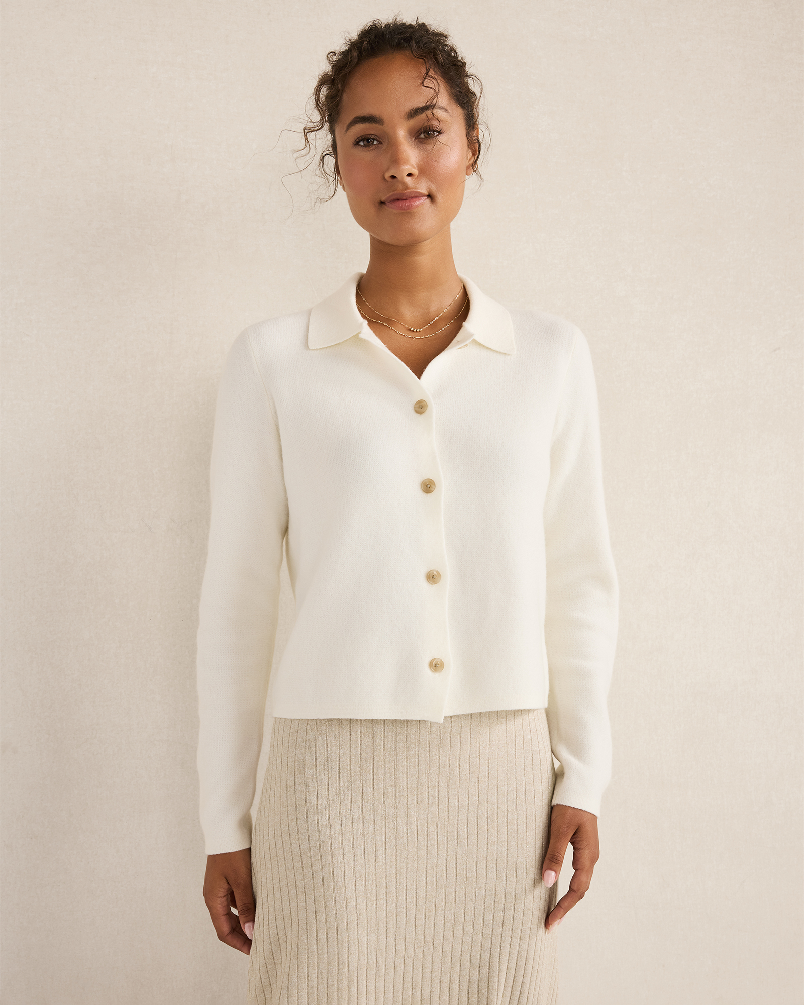 Wool Blend Sweater Jacket