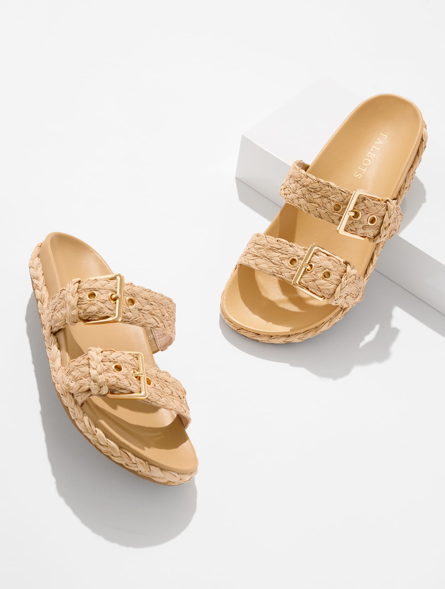 Morgan Braided Raffia Slides | Talbots