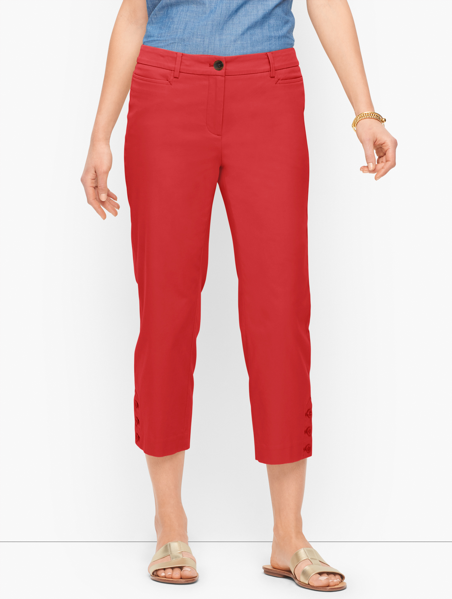 Talbots Petite - Perfect Skimmers Pants - Colors - Red - 2