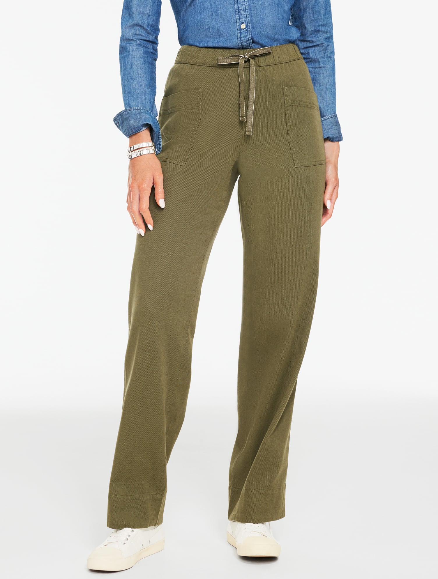 Straight Leg Pull-On Pants | Talbots