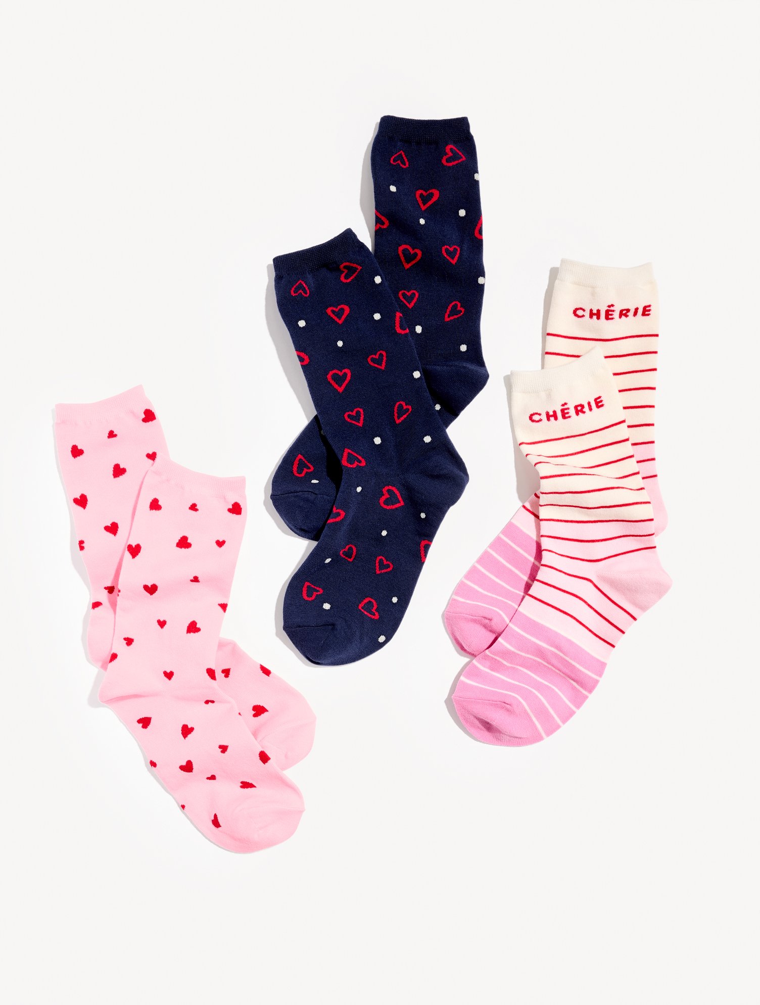 Valentine Trouser Socks 3 Pack Gift Set