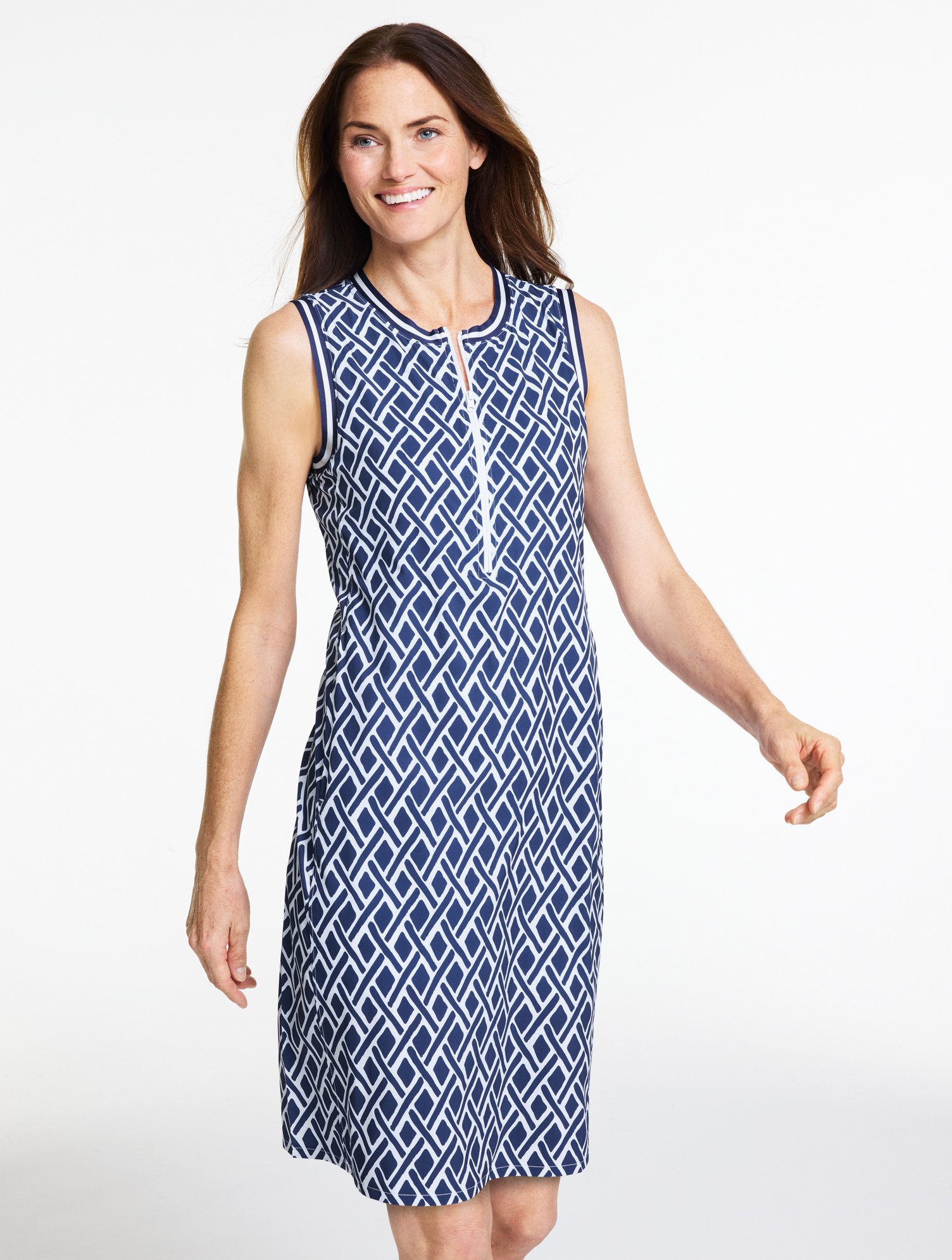 Tech Woven Sleeveless Dress - Tennis Net
