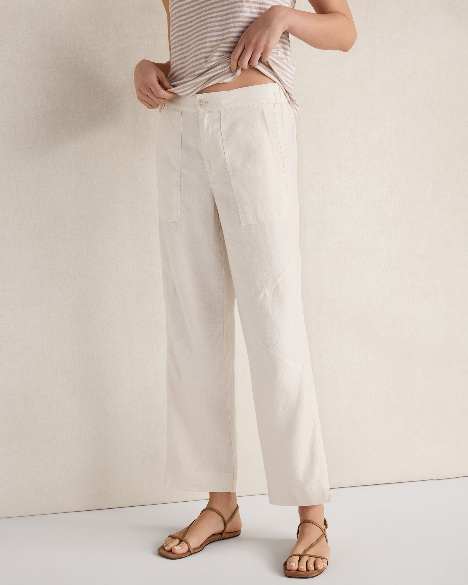 Heavyweight Linen Wide Leg Pants | Haven Well Within