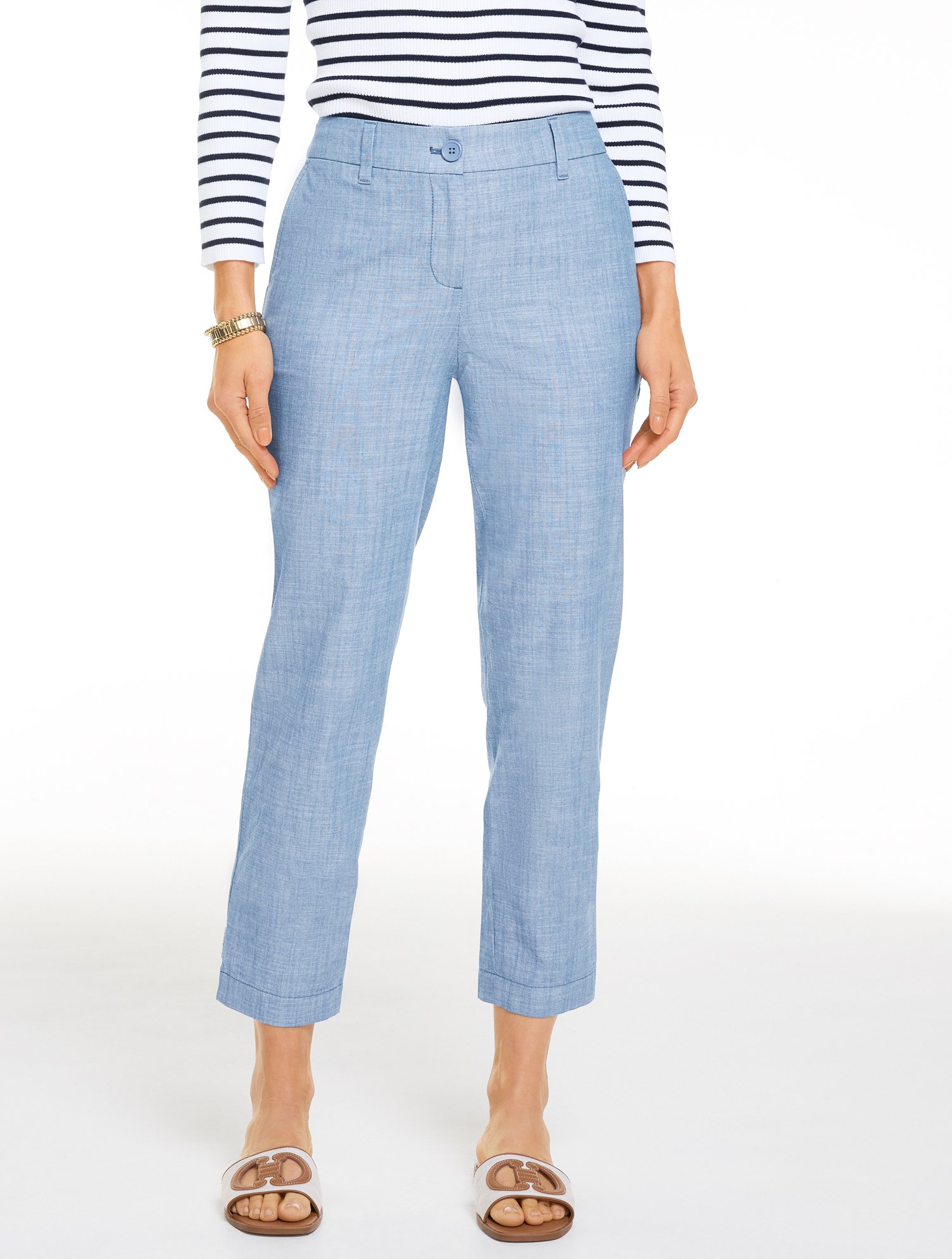 Chambray Perfect Crop