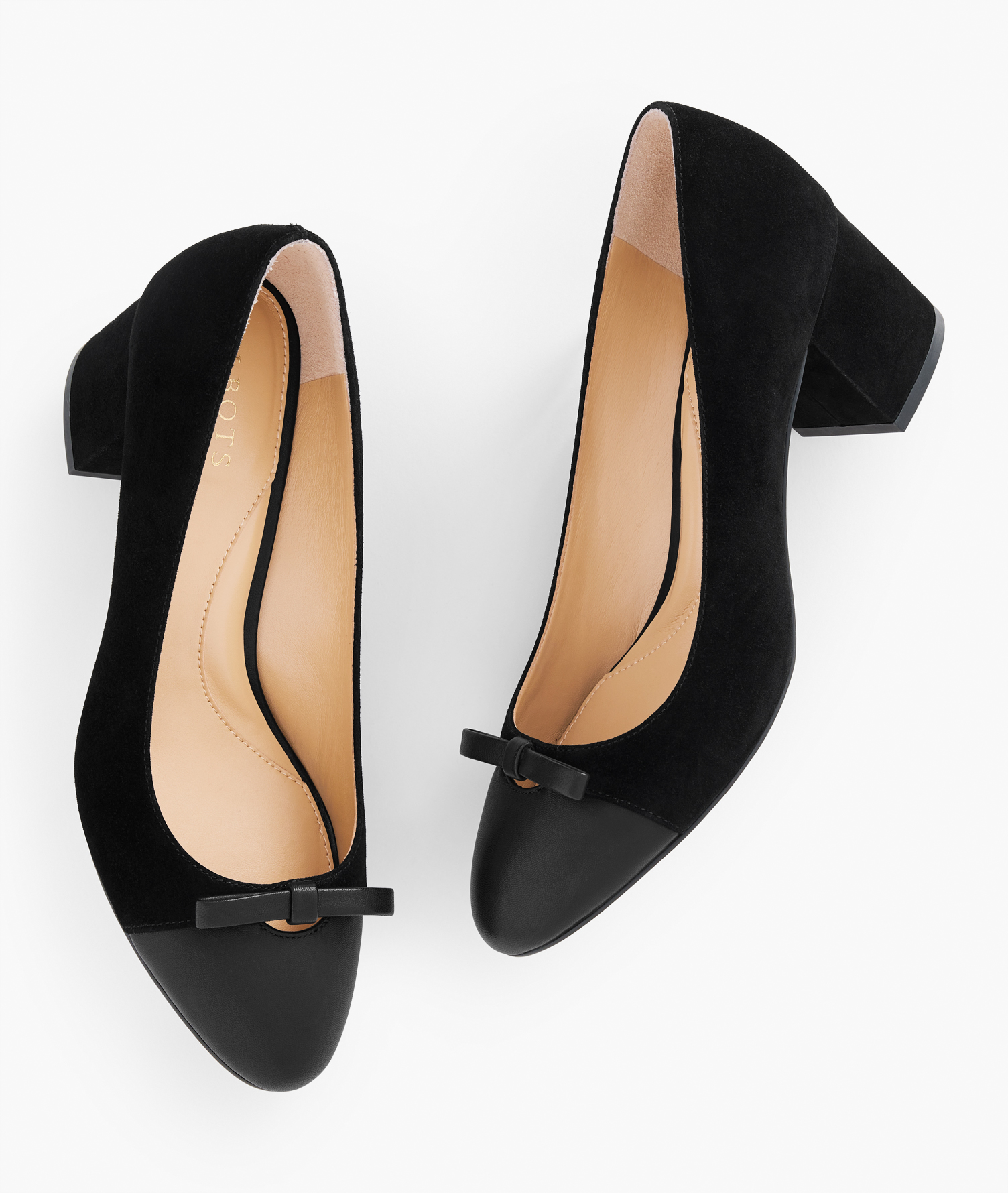 Talbots Isa Cut Out Pumps - Suede - Black - 11m  In Black