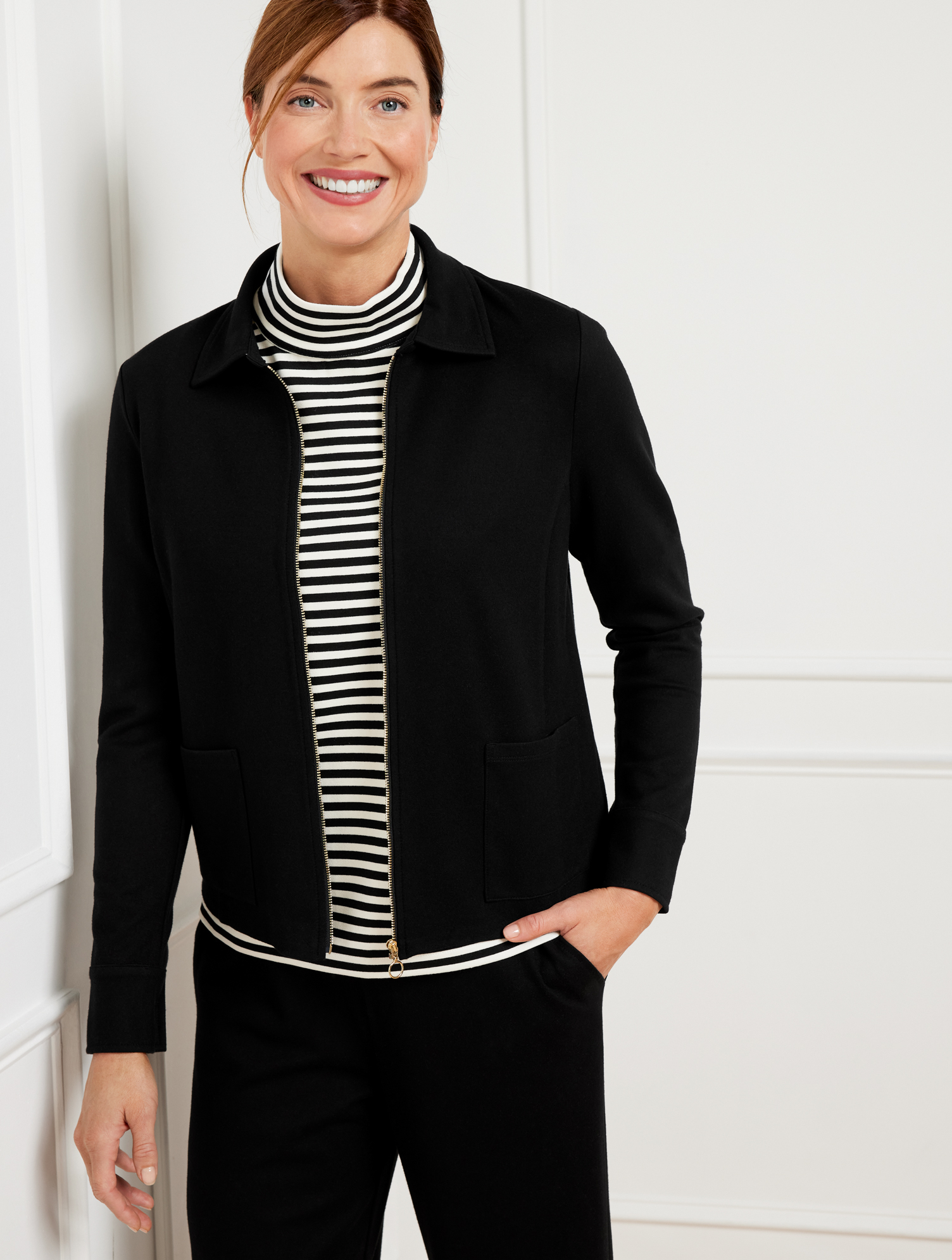 Effortless UltraKnit Full Zip Jacket | Talbots