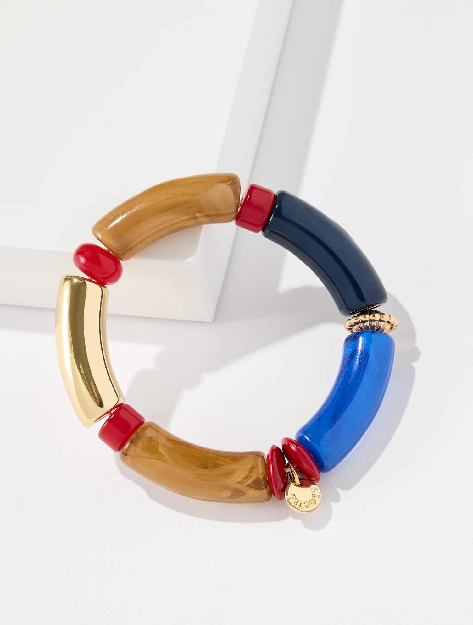 Isabel Tube Bead Stretch Bracelet