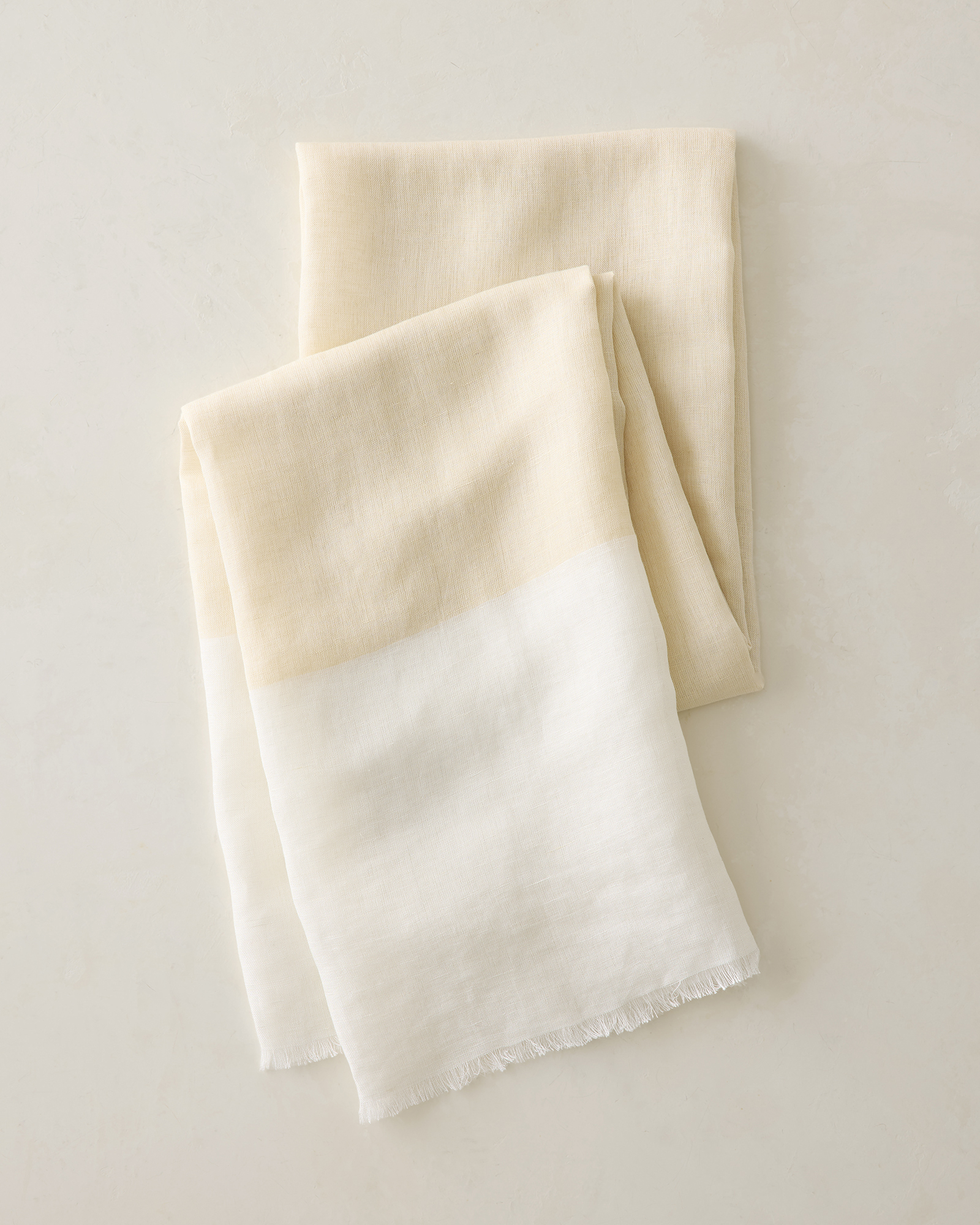 Linen Blend Colorblock Scarf