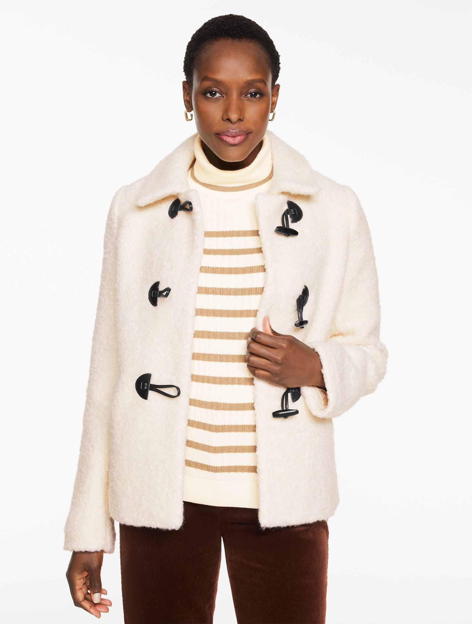 Italian Melton Wool Blend Coat - Bicolor | Talbots