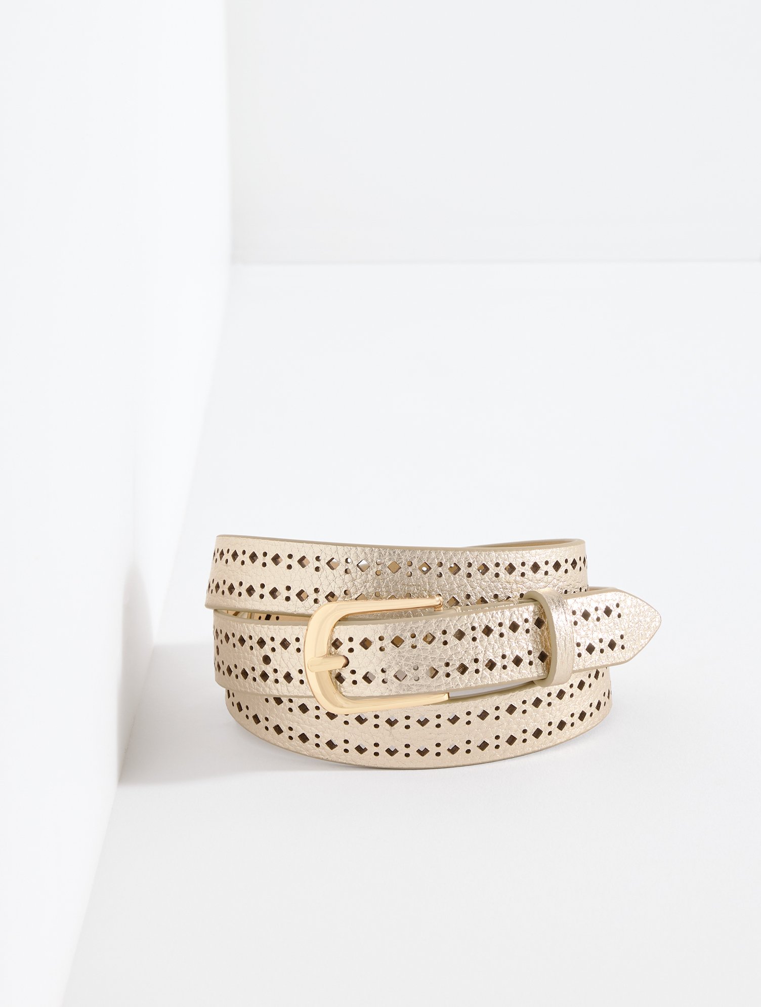 Perforated Leather Belt