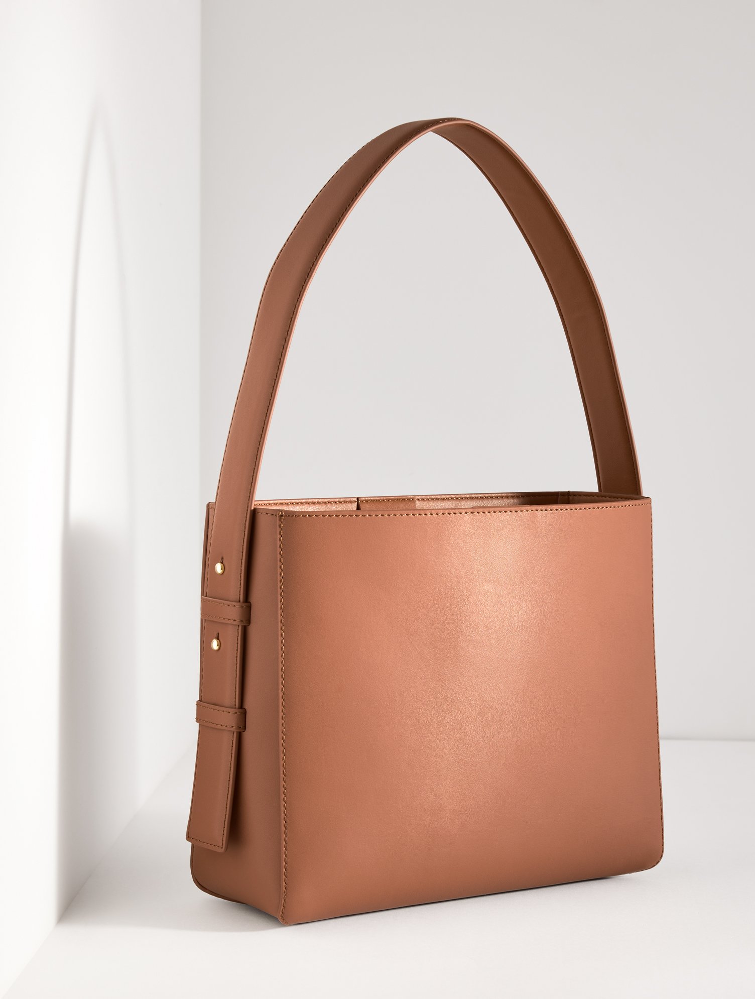 Talbots Nappa Leather Bucket Bag - Jasper - 001  In Brown
