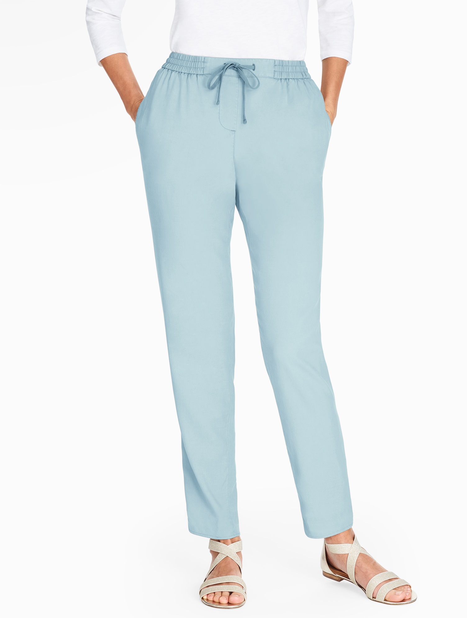The Easy Drawstring Slim-Leg Pant | Talbots