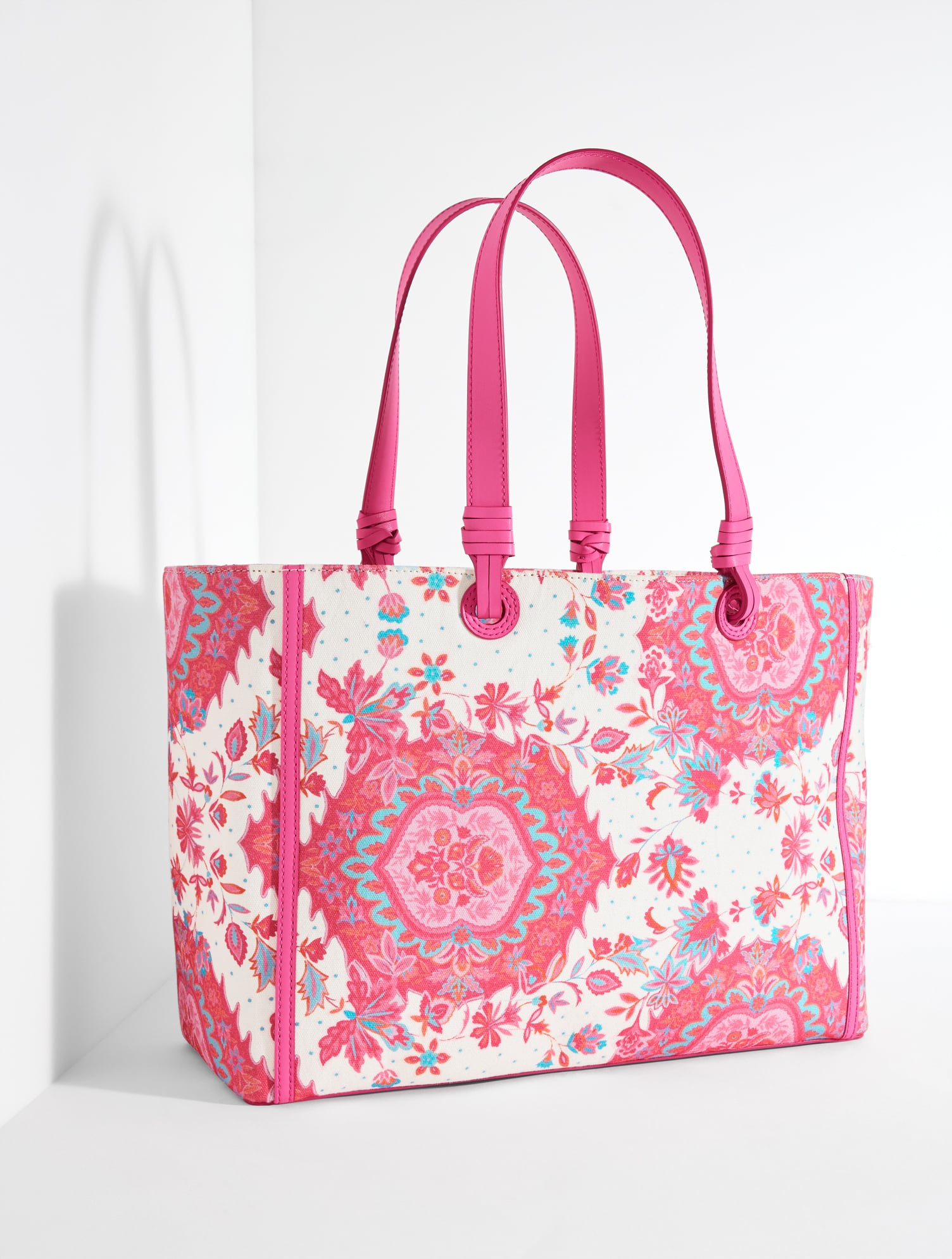 Medallion Garden Canvas Tote