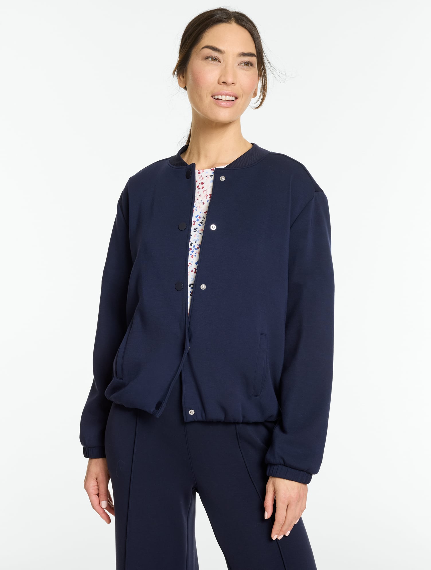 AirKnit Stretch Snap Button Front Jacket