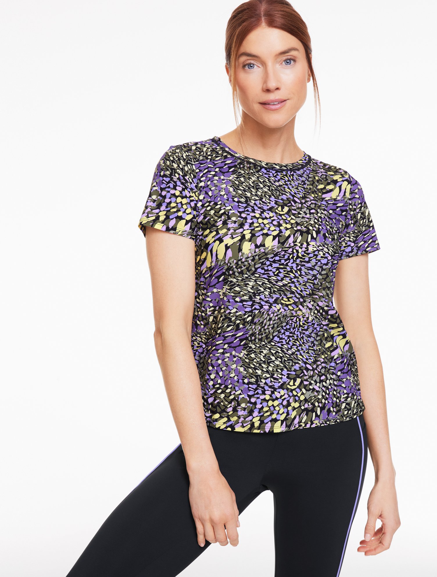 Active Jersey Short Sleeve Tee - Colorful Meadows