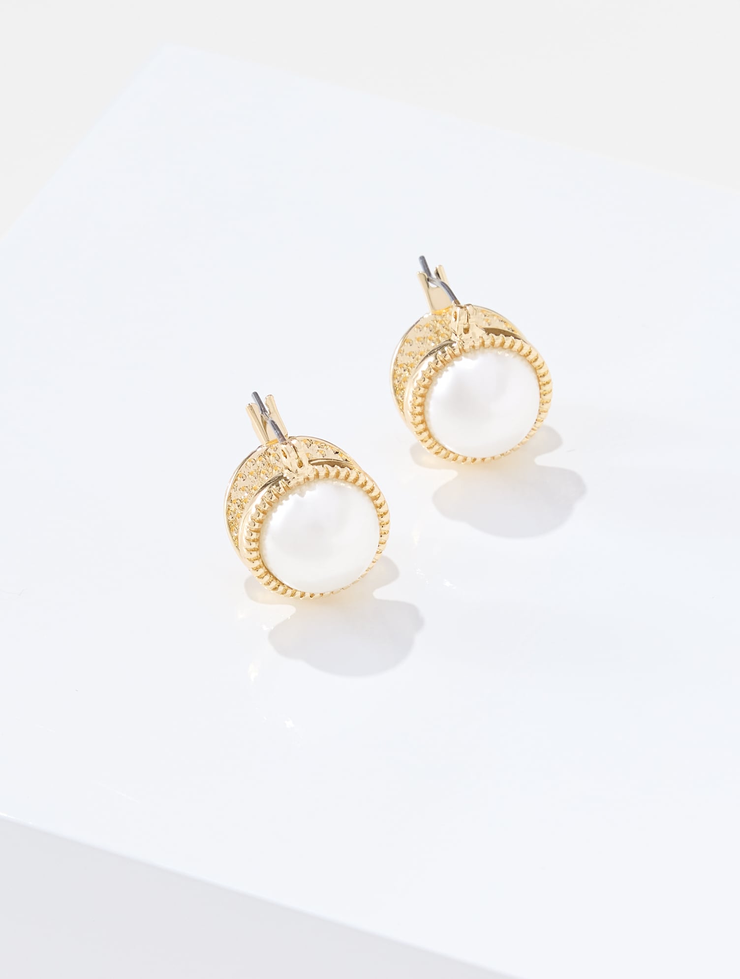 Pearl Front-Back Earrings