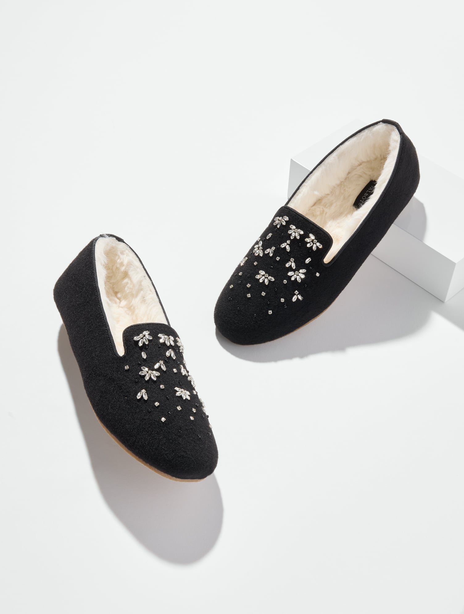 Fireside Embellished Flannel Slippers