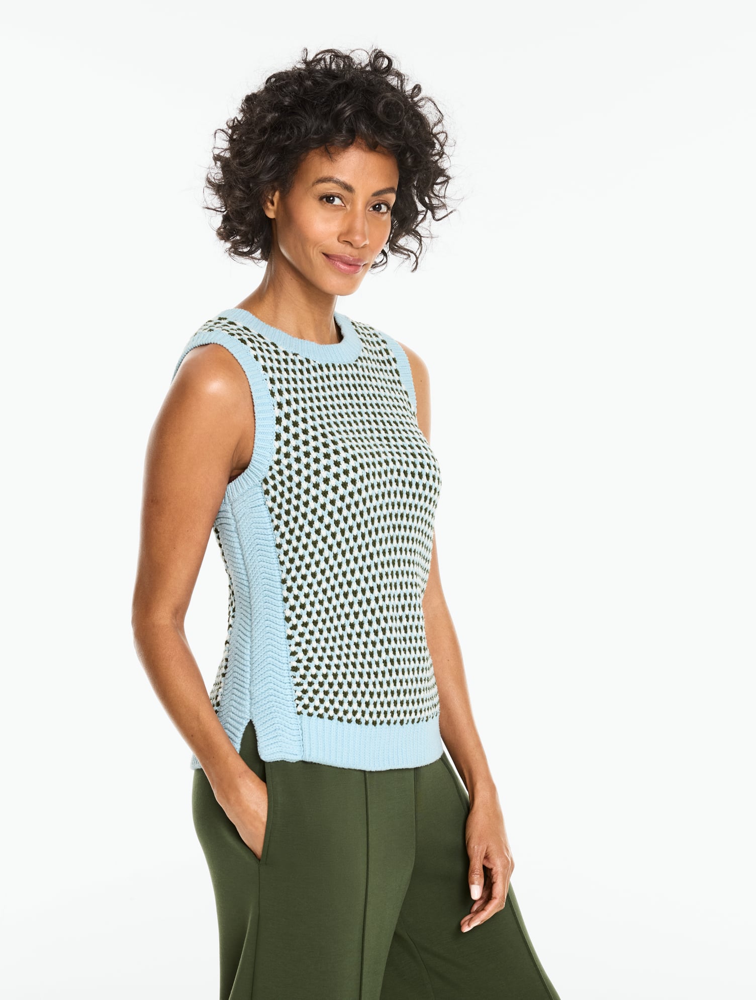 Bird’s Eye Sweater Vest