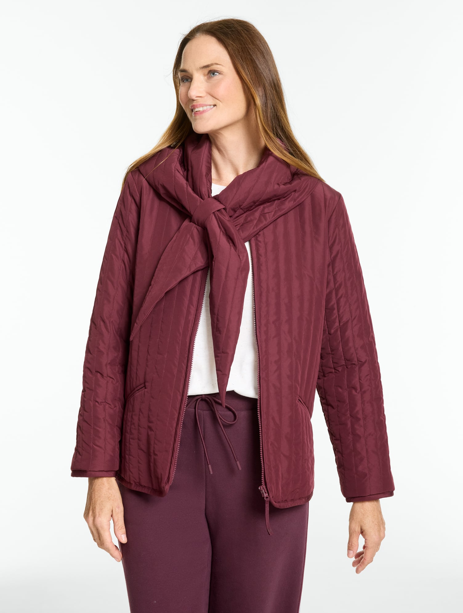 Quilted Scarf Jacket