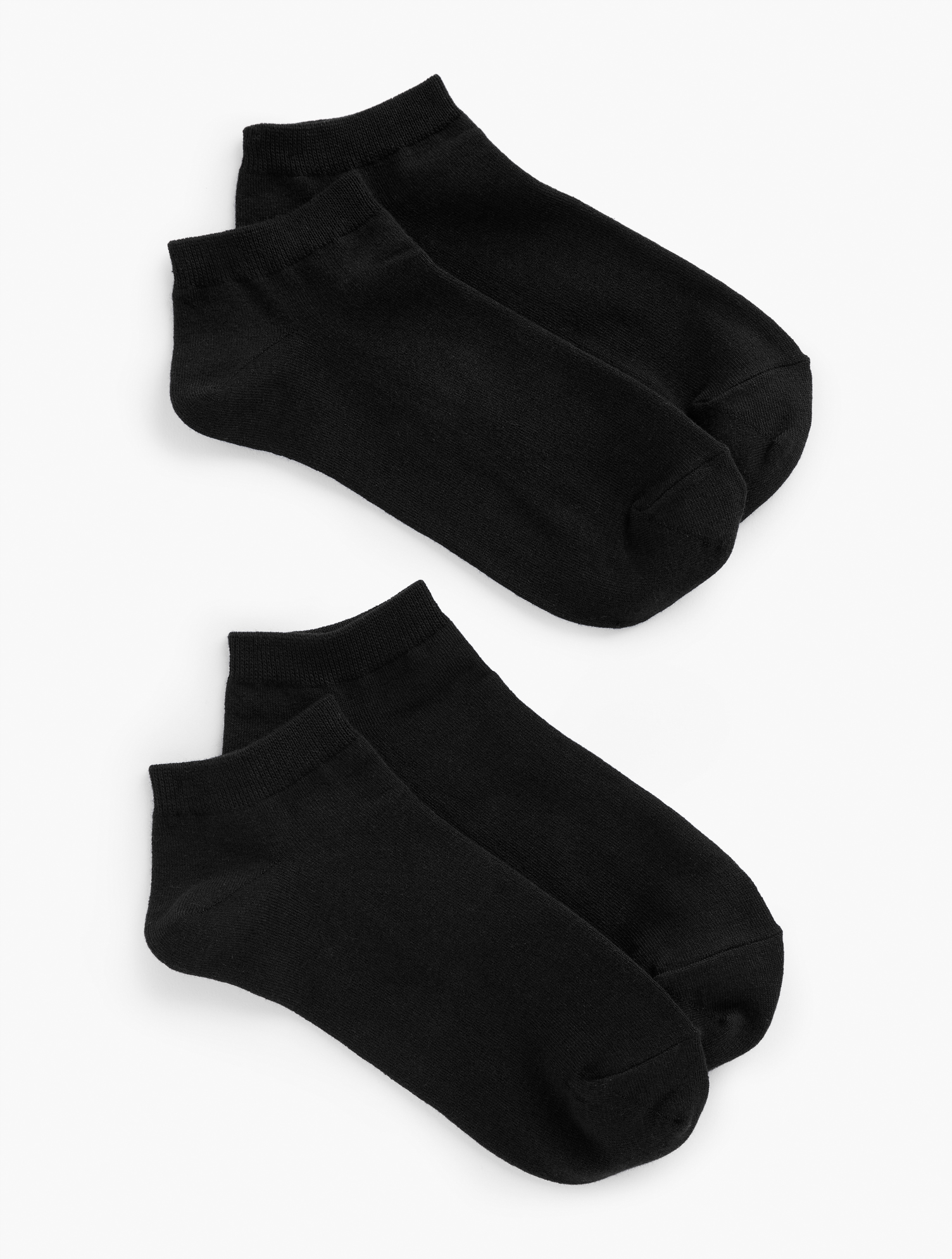 Talbots Two Pair Ankle Socks - Black - 001