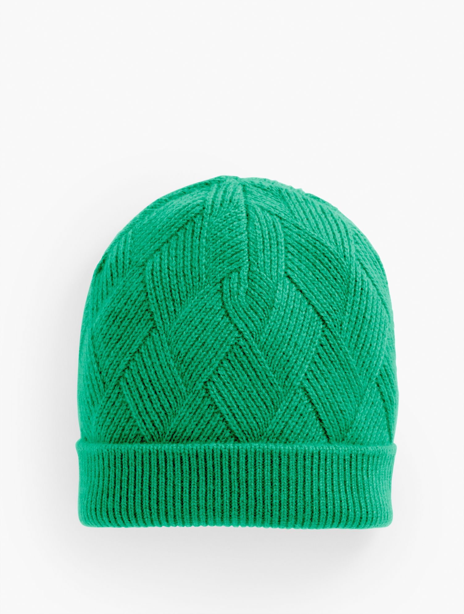 Basketweave Cashmere Knit Beanie | Talbots display picture 1