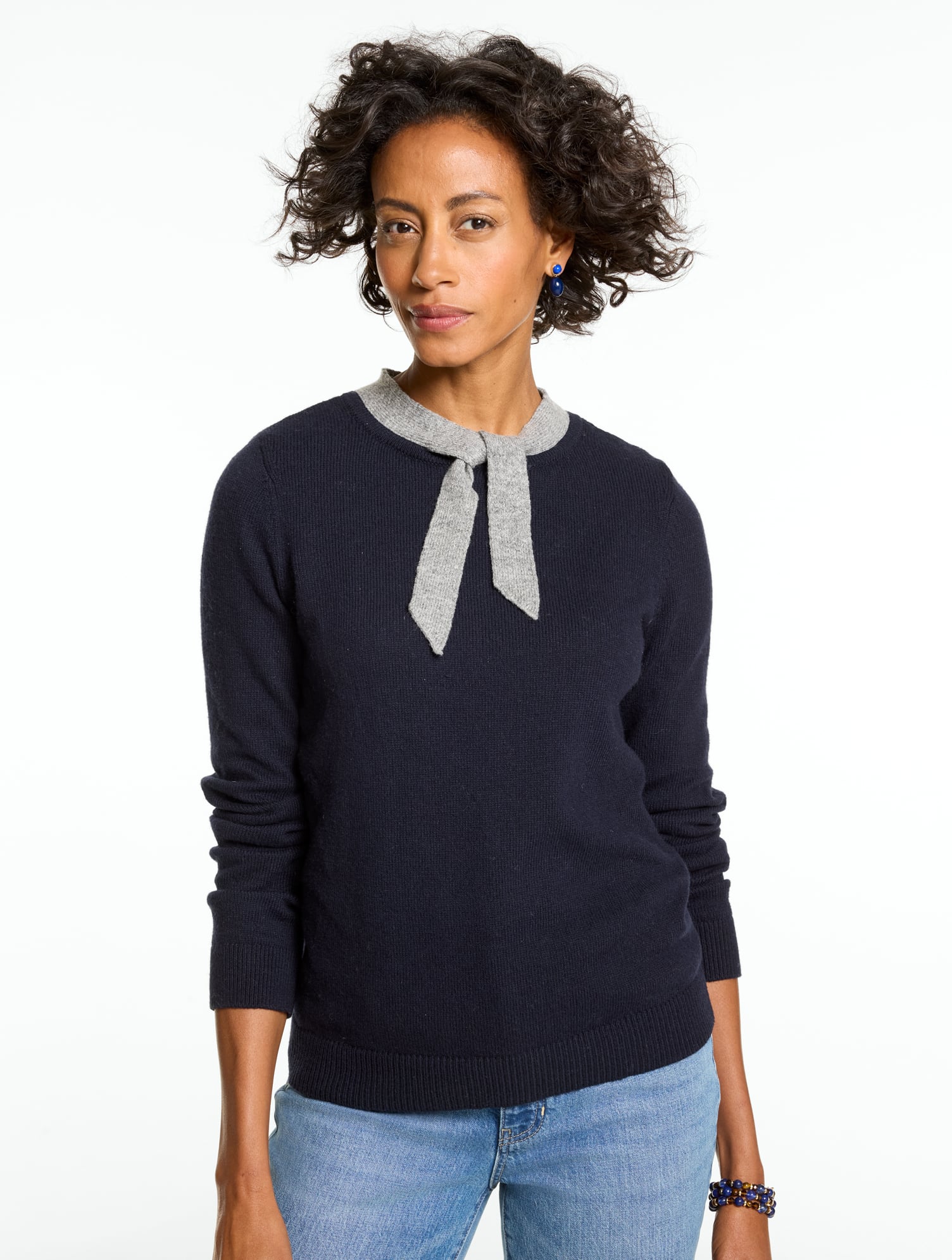 Tie Neck Pullover