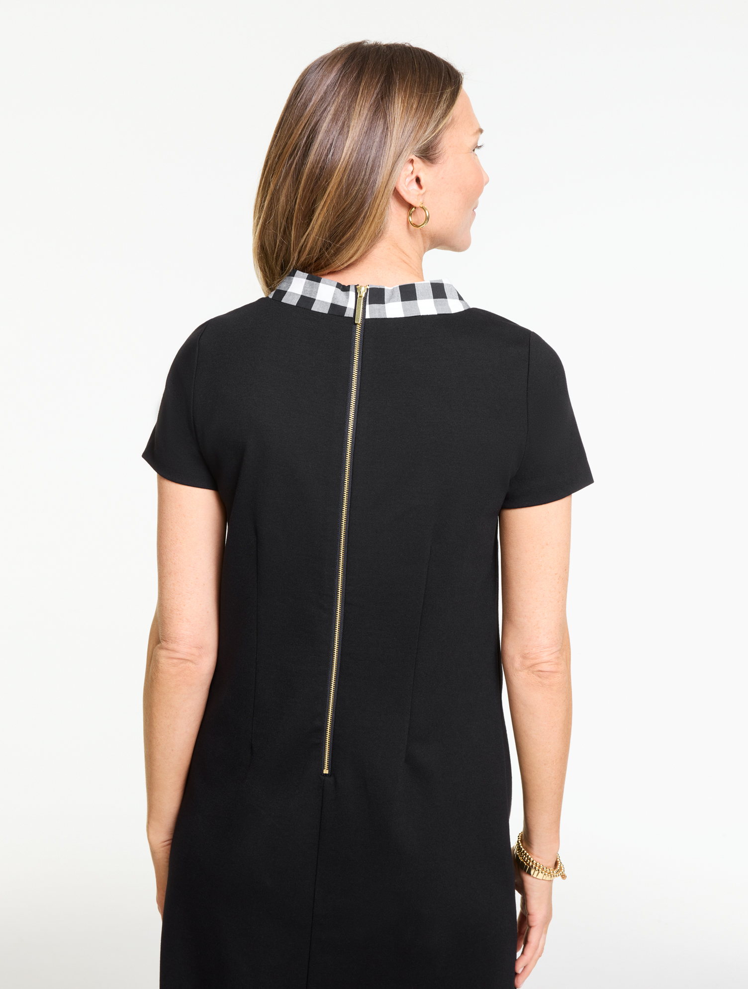 knee length dresses for ladies Pointelle Keyhole Mini Dress – Annabel main image 1