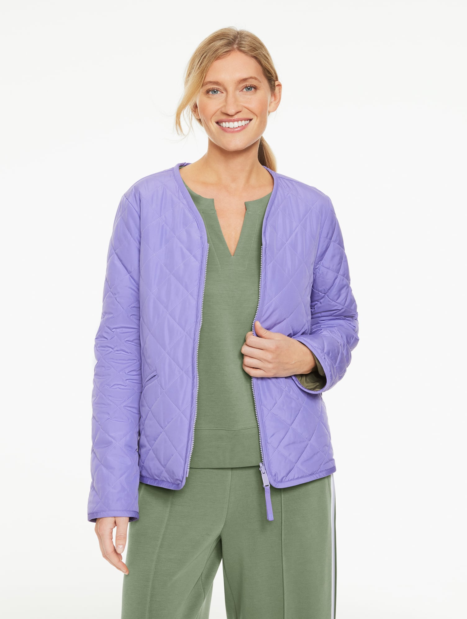 Reversible Liner Jacket - Soft Purple - XS Talbots