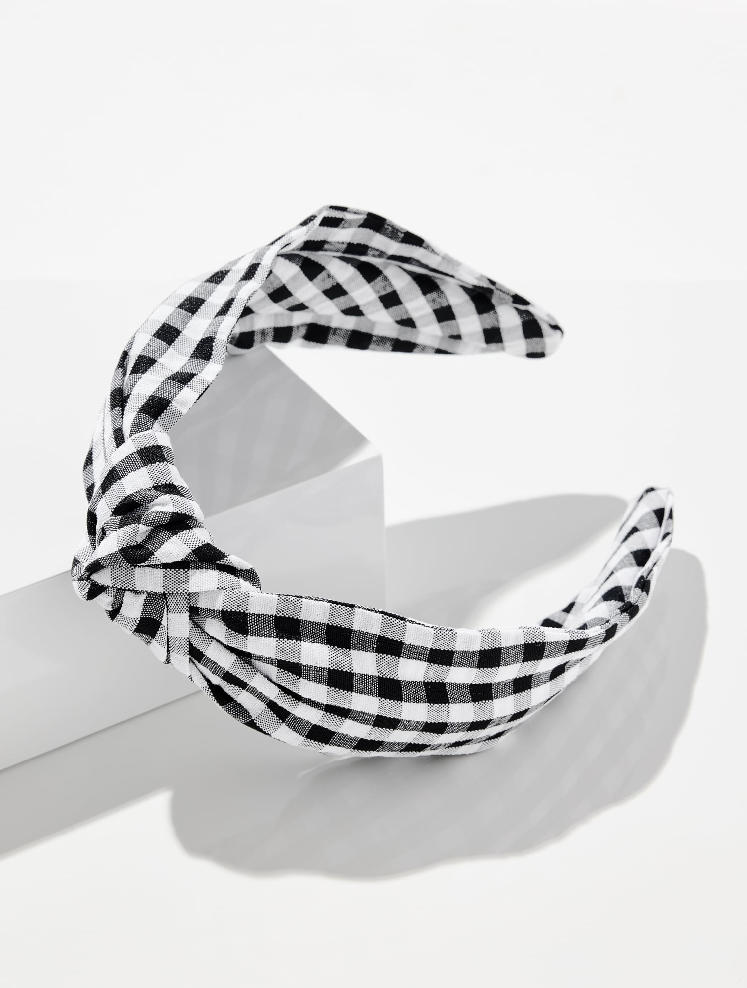 Gingham Headband - Black - 001 Talbots 30$