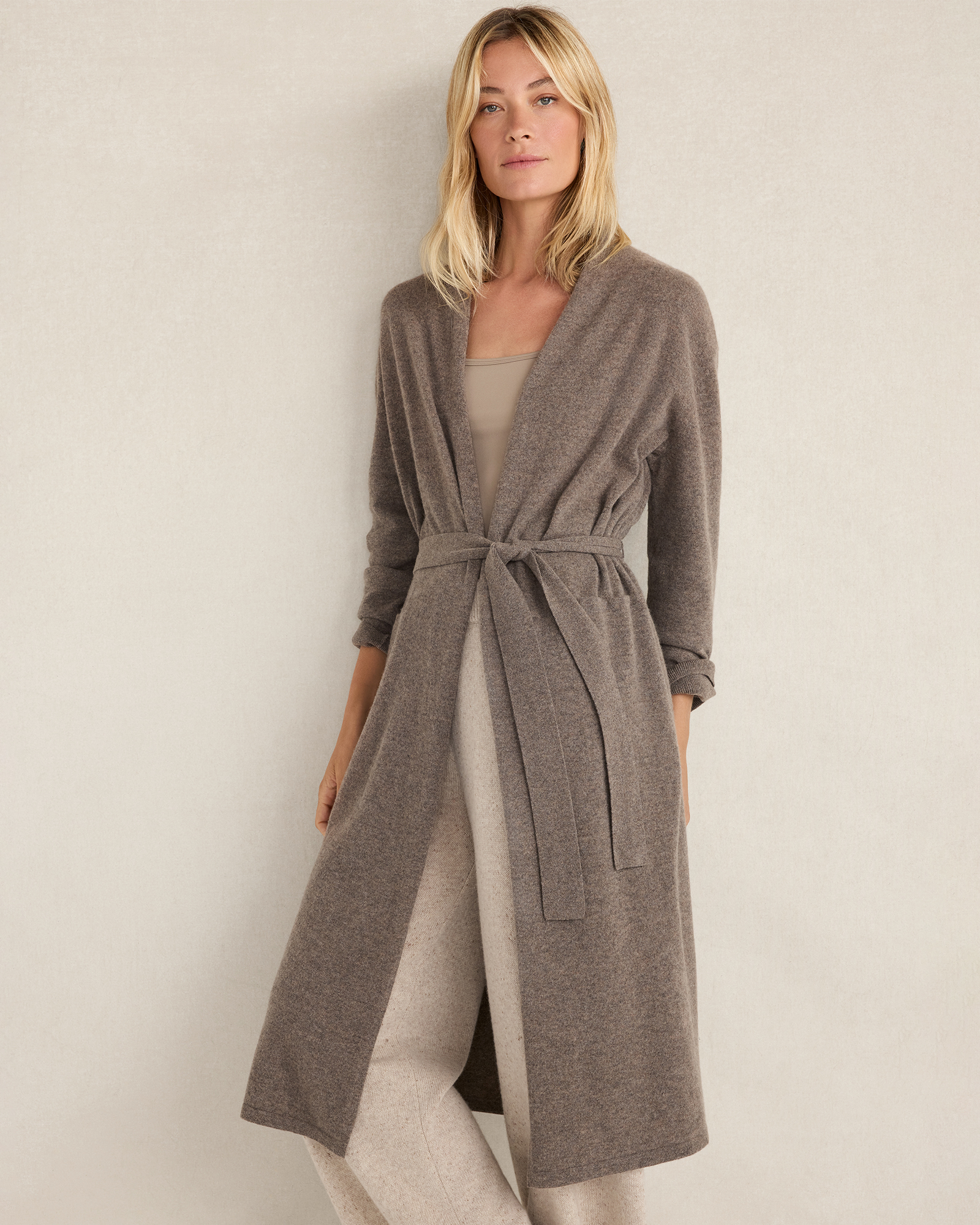 Cashmere Belted Duster