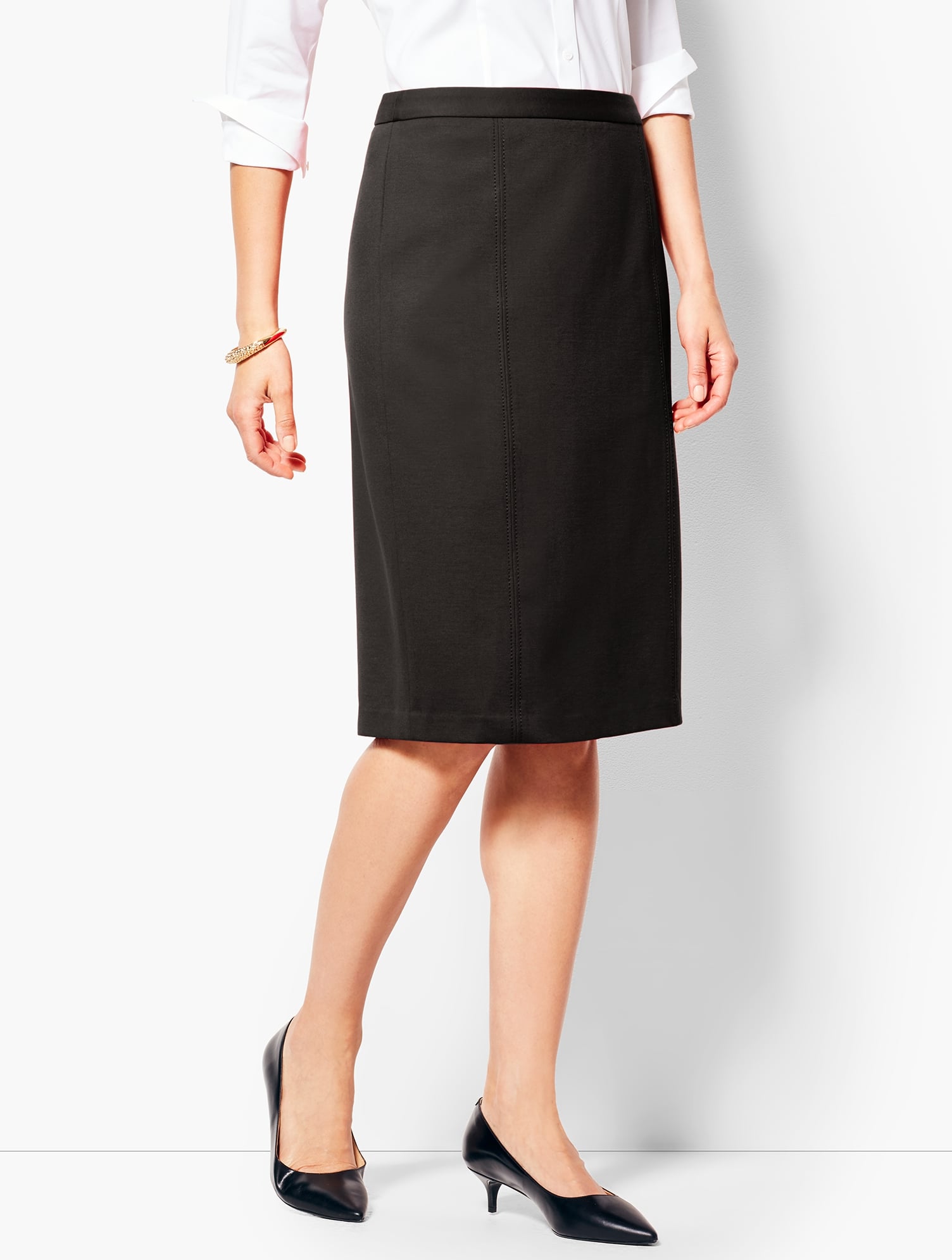 Refined Ponte Pencil Skirt | Talbots