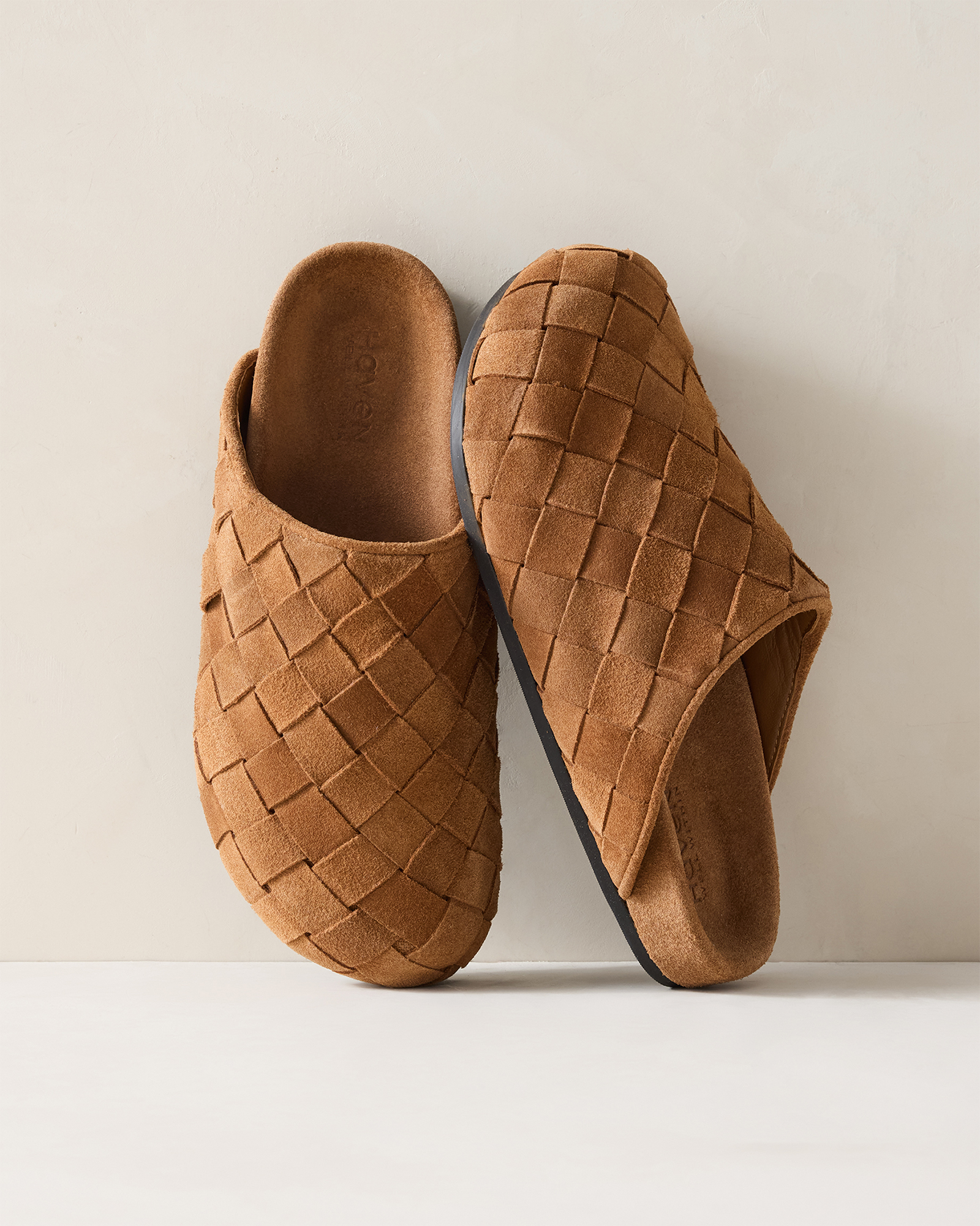 Woven Suede Clogs