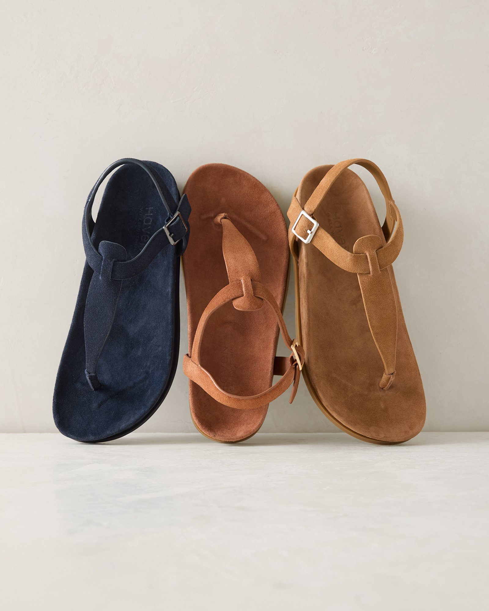 Suede Thong Sandals